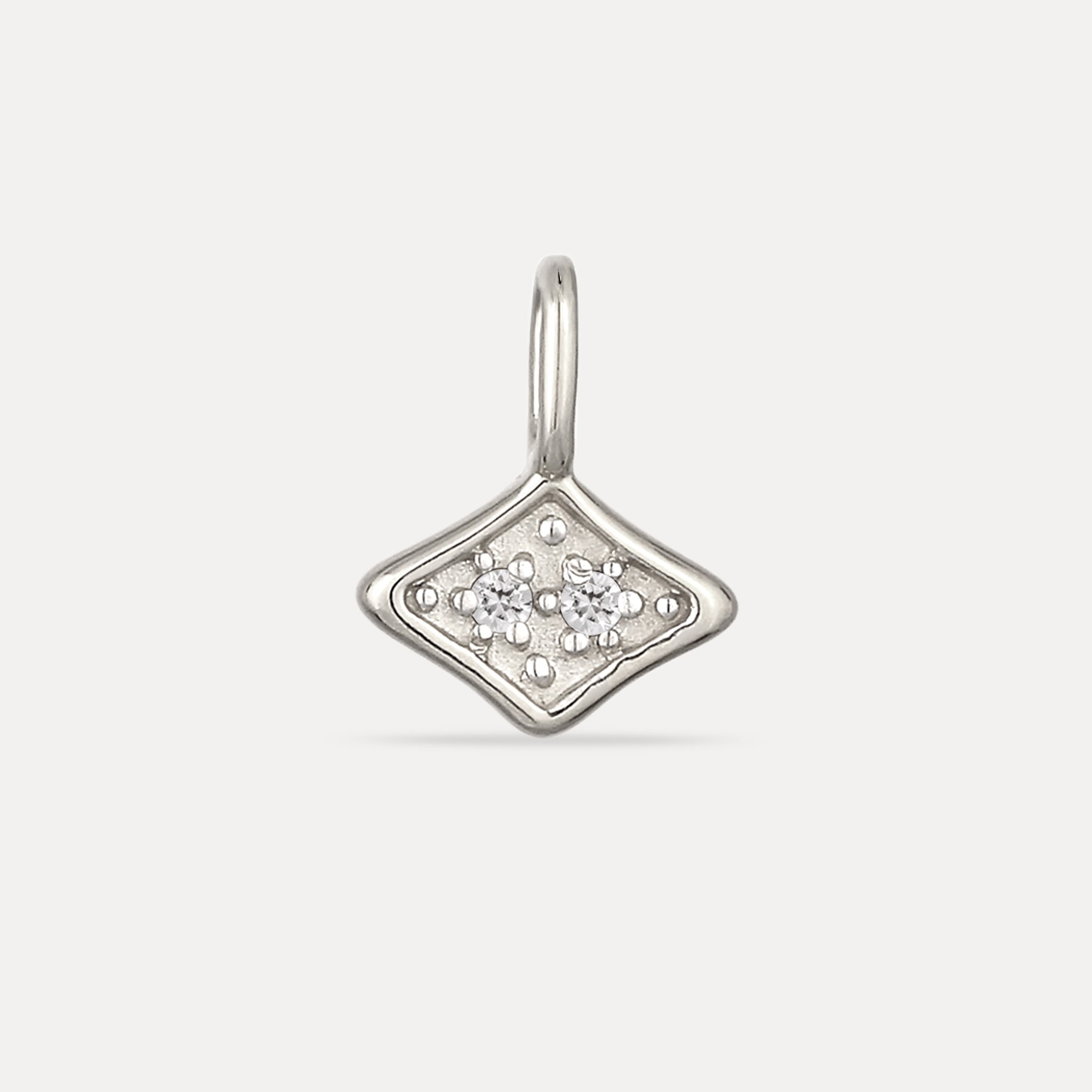 White Sapphire Supernova Pavé Pendant