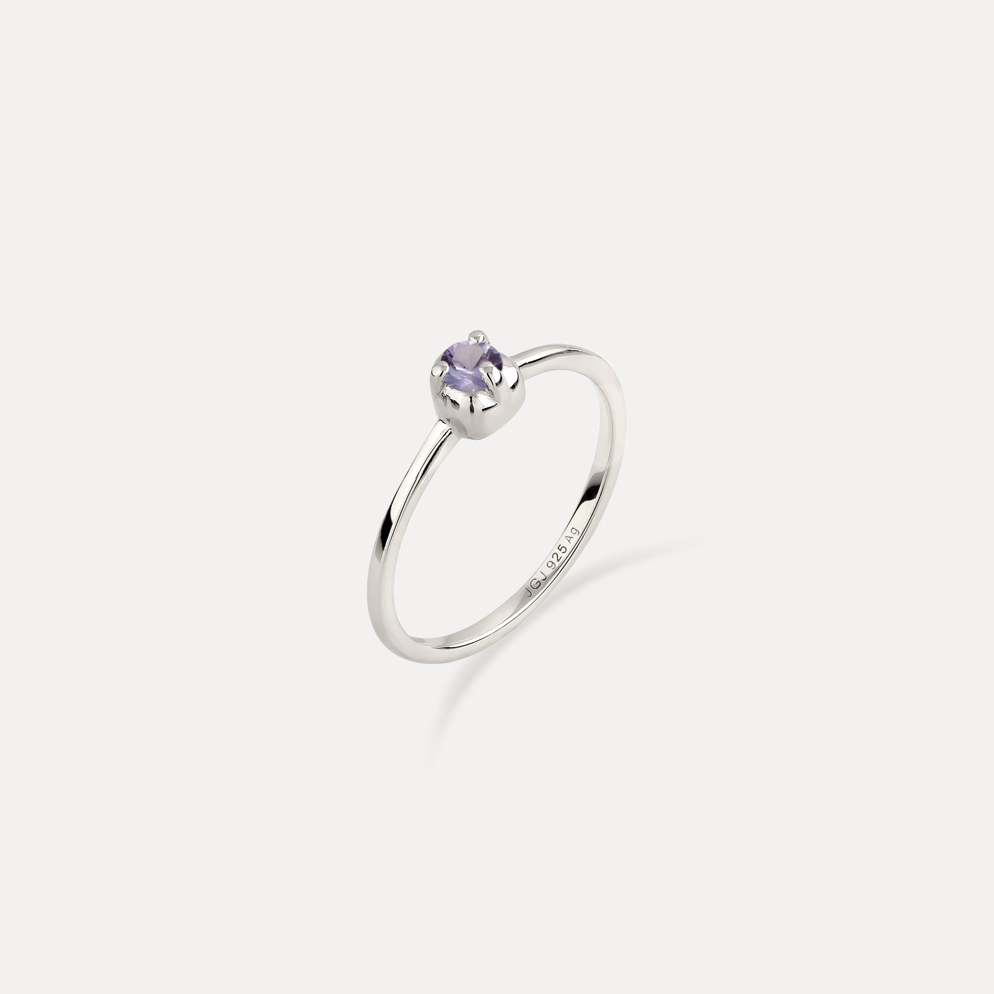 Mini Birthstone Ring 925 Silver