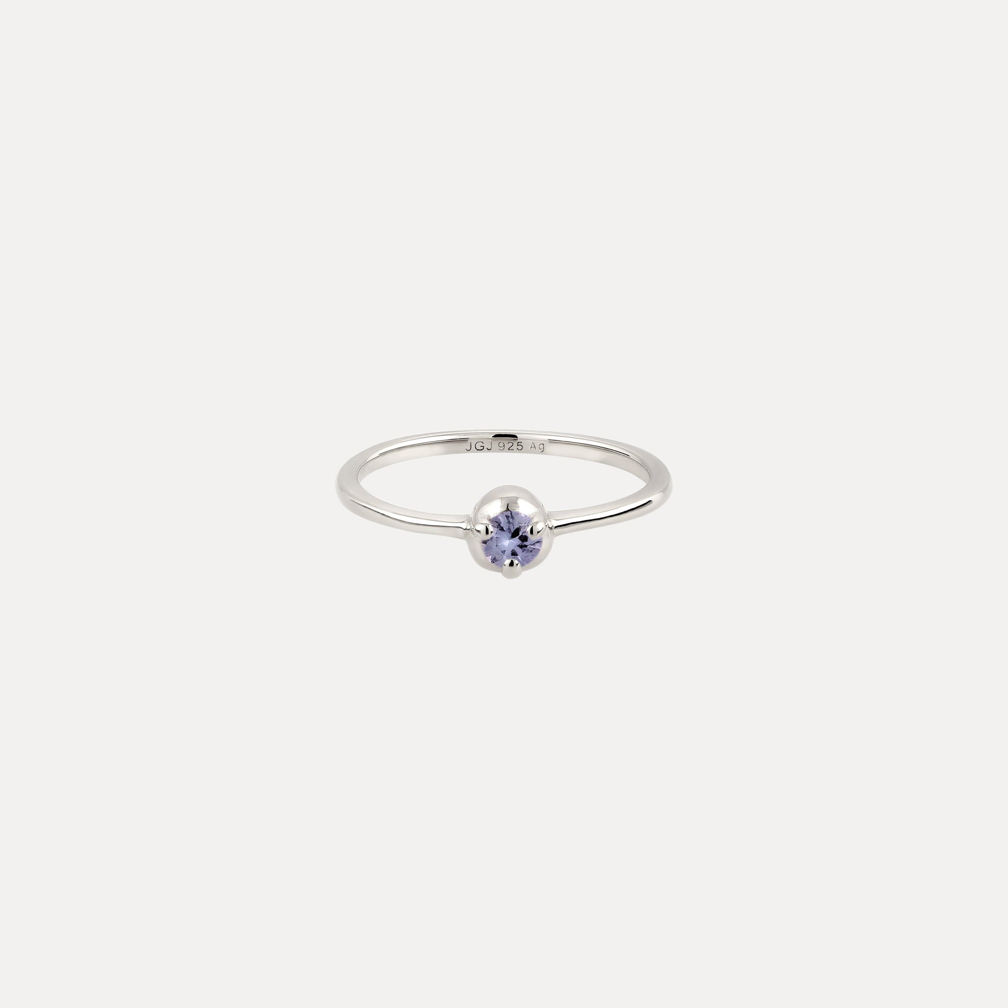 Mini Birthstone Ring 925 Silver