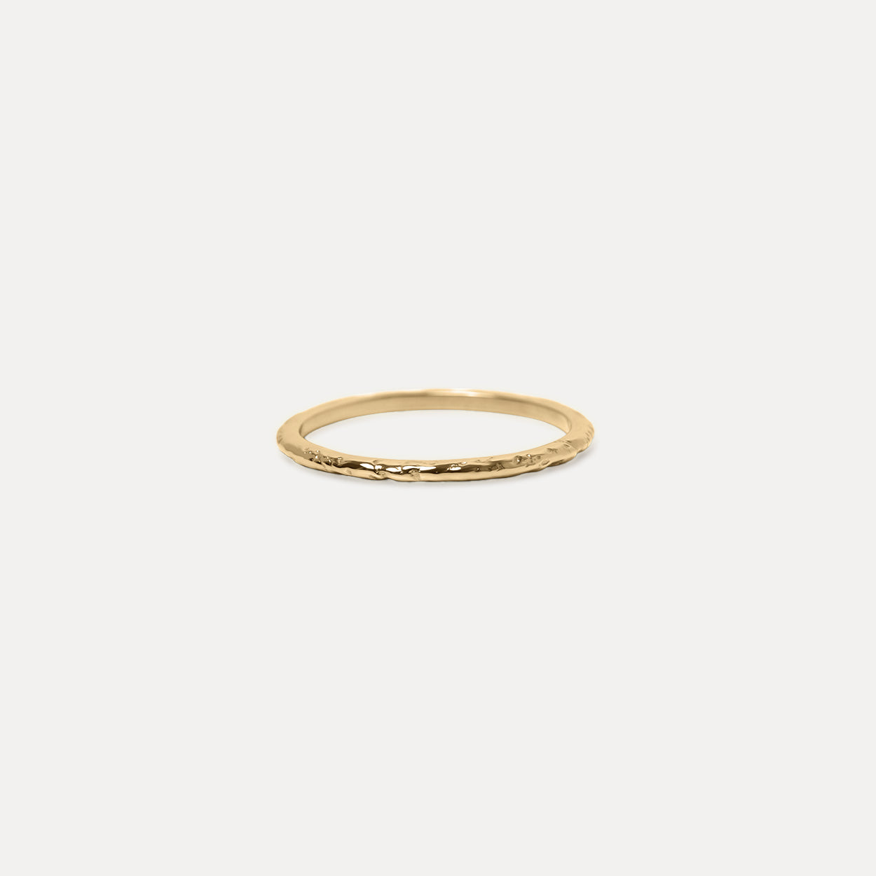 Uneven Thin Band | 14k Gold