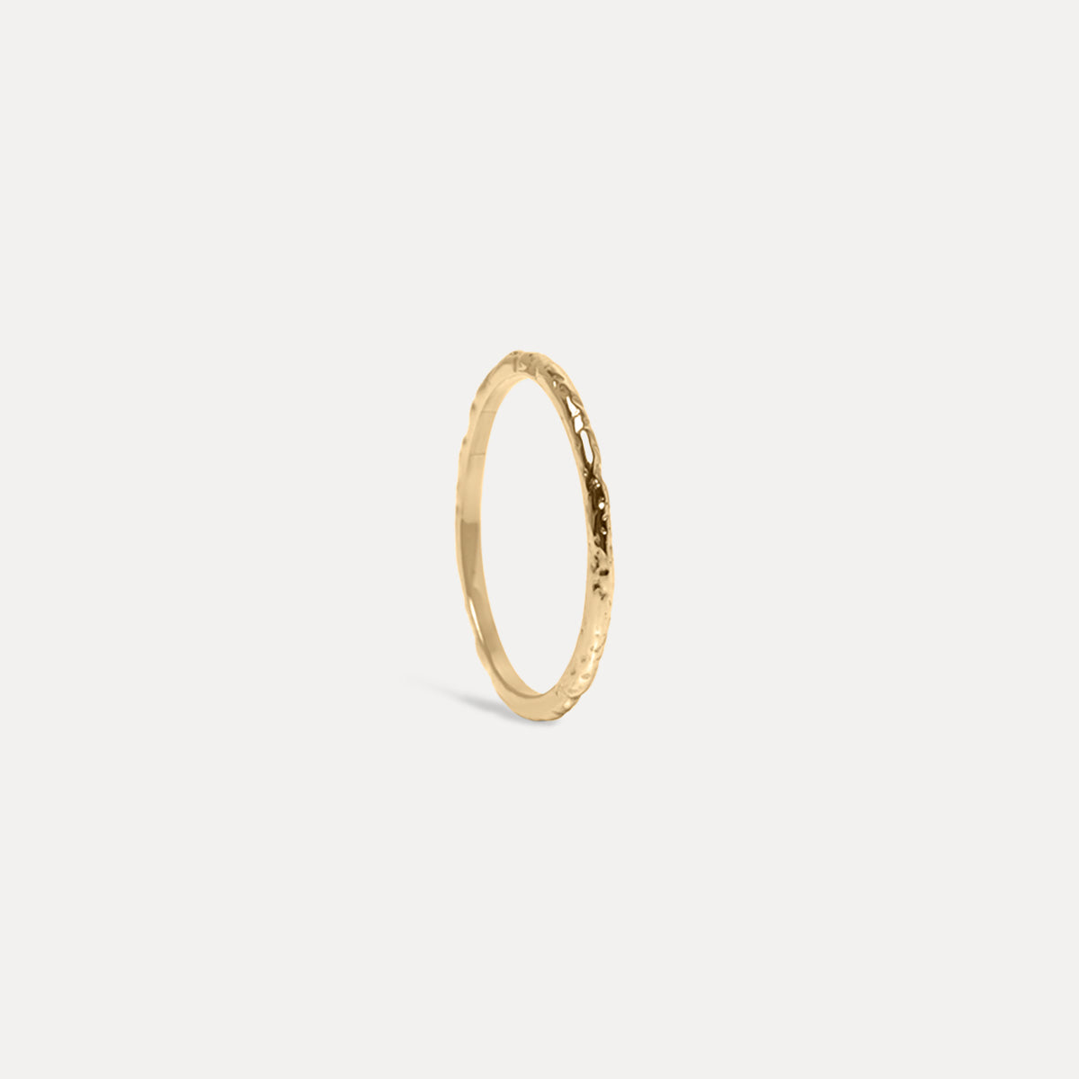 Uneven Thin Band | 14k Gold