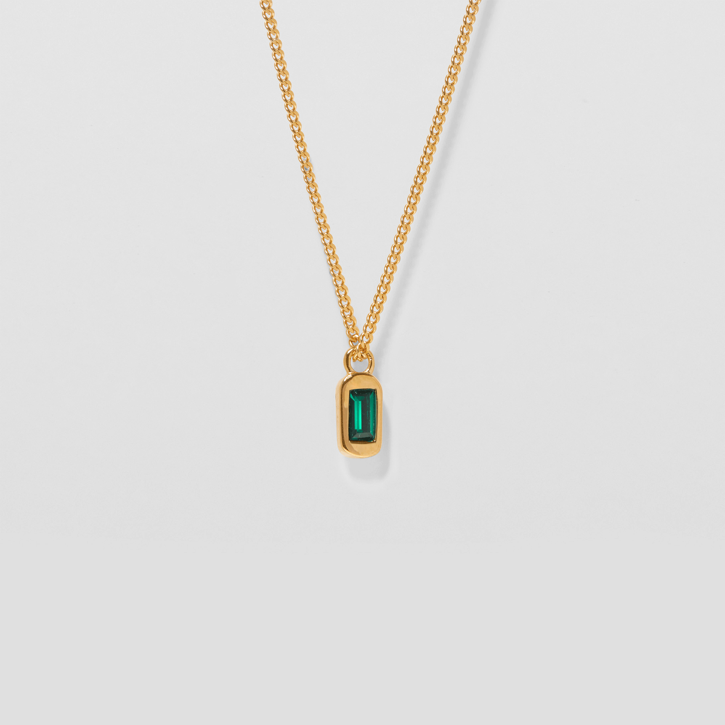 Unique Necklace Green Crystals