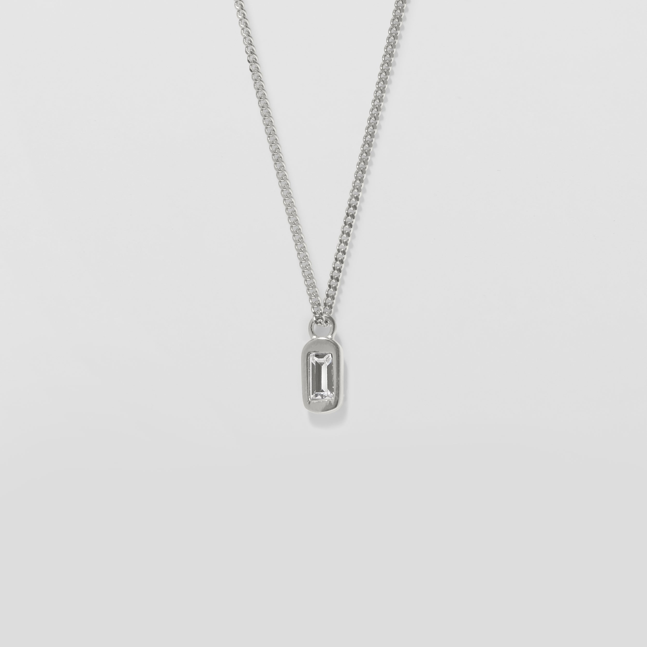 Unique Necklace White Crystals