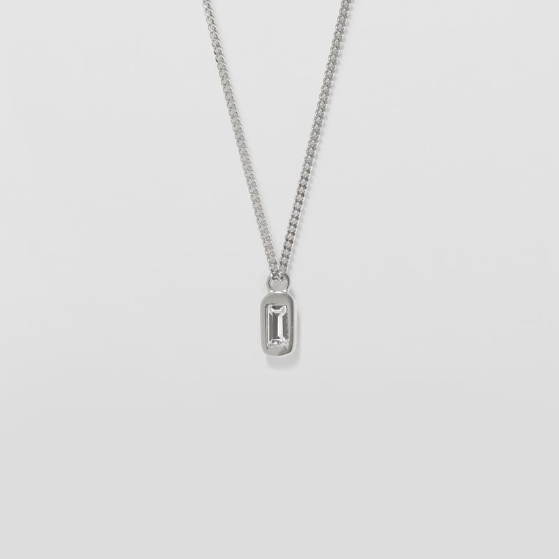 Unique Necklace White Crystals