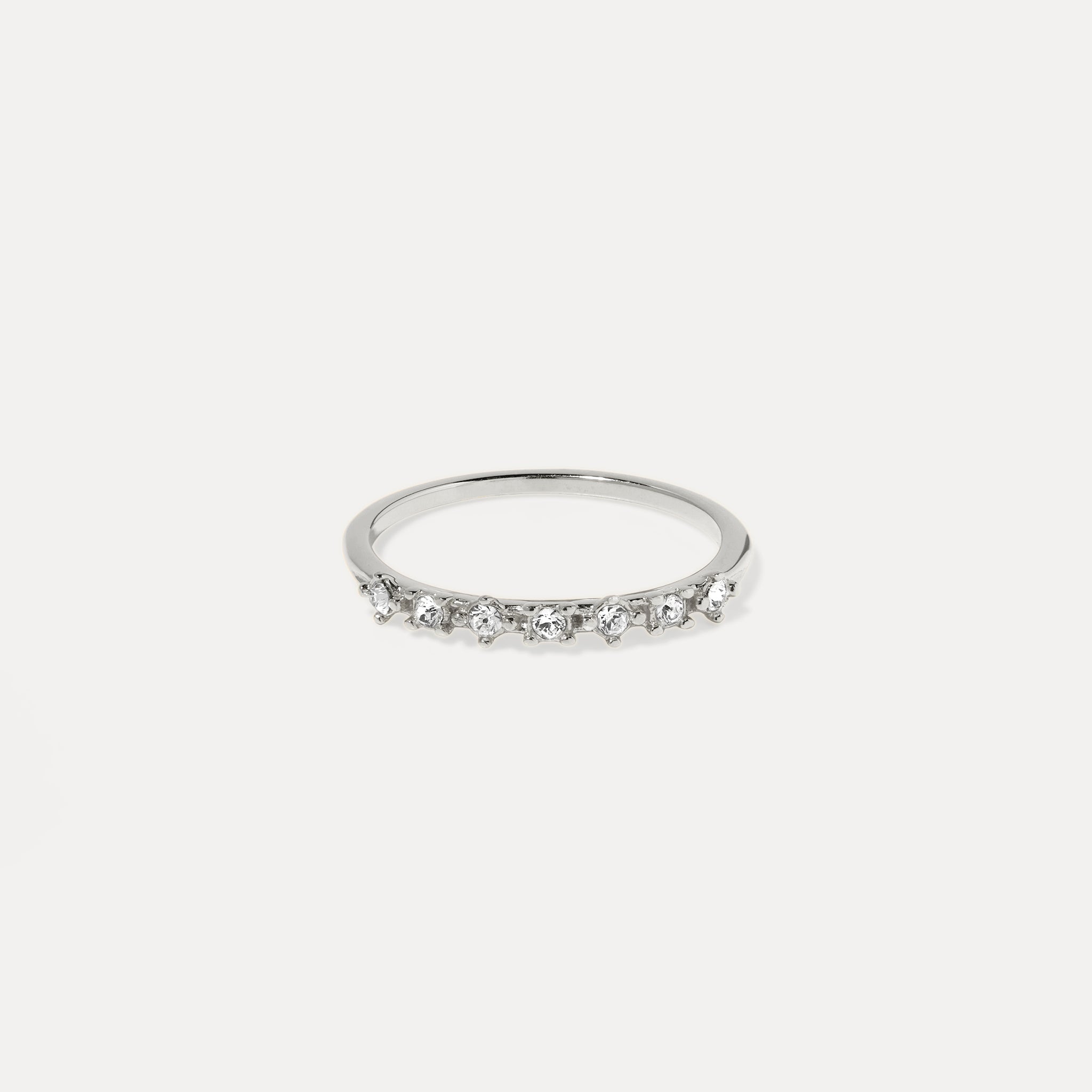 Color Delight Ring White Crystals
