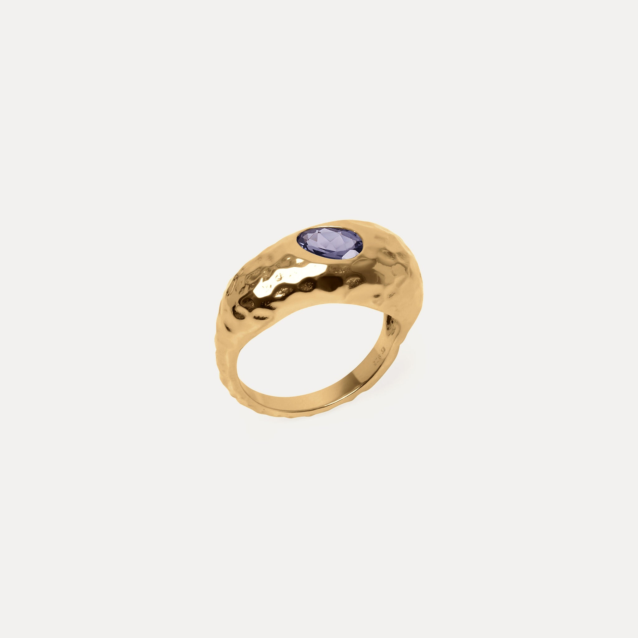 Violet Fizz Cocktail Ring Iolith