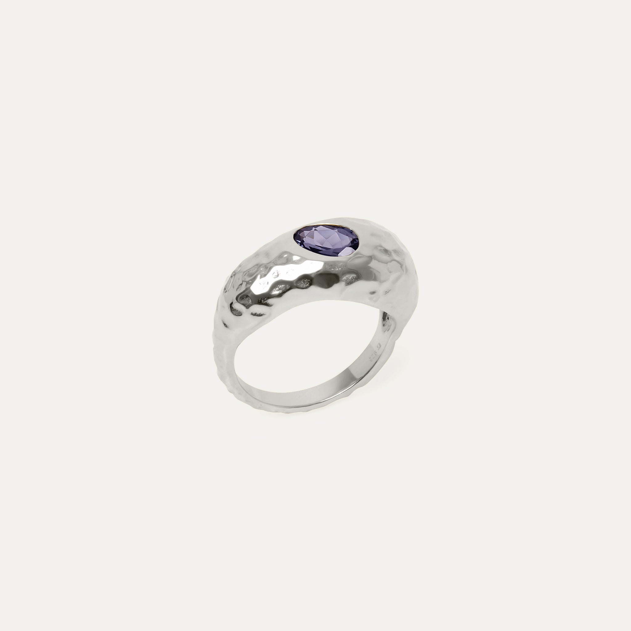 Violet Fizz Cocktail Ring Iolith