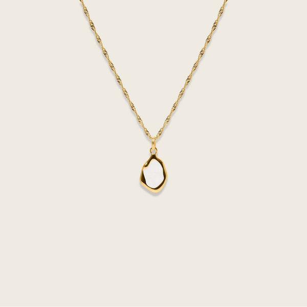 Oyster Necklace Pearl White