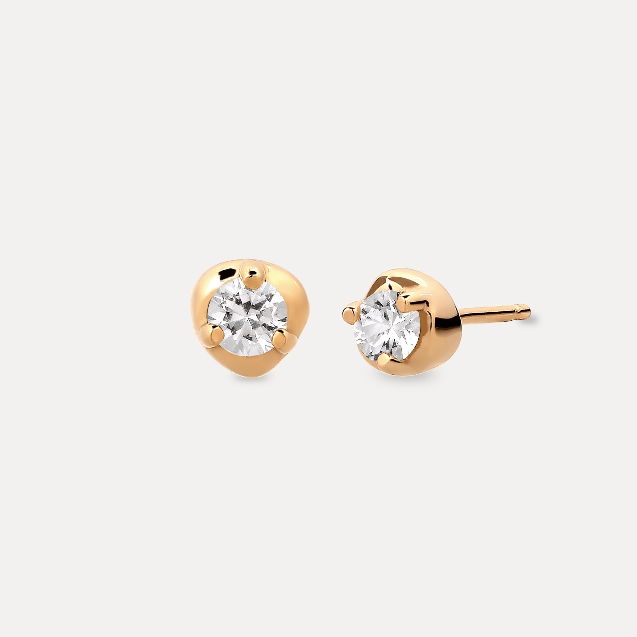Mini Birthstone Stud Earrings