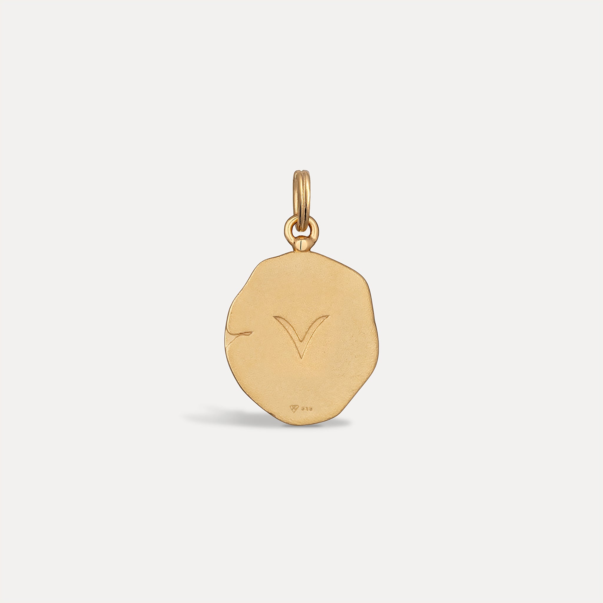 Zodiac Seal Pendant | 14k Gold