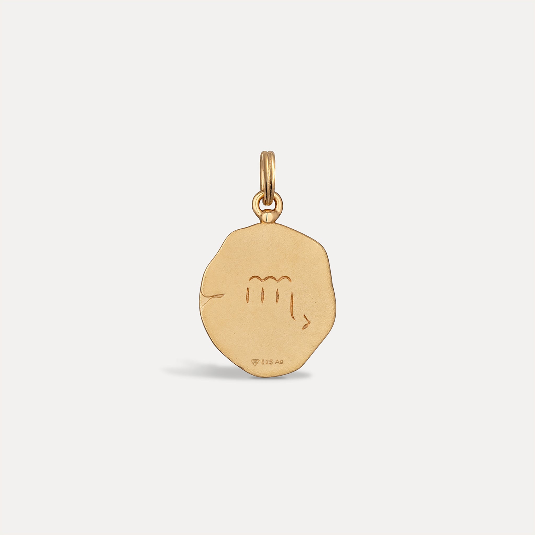 Zodiac Seal Pendant | 14k Gold