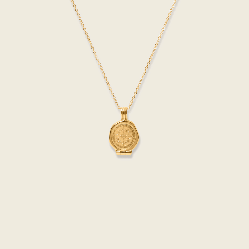 Ad Astra Seal Locket Necklace