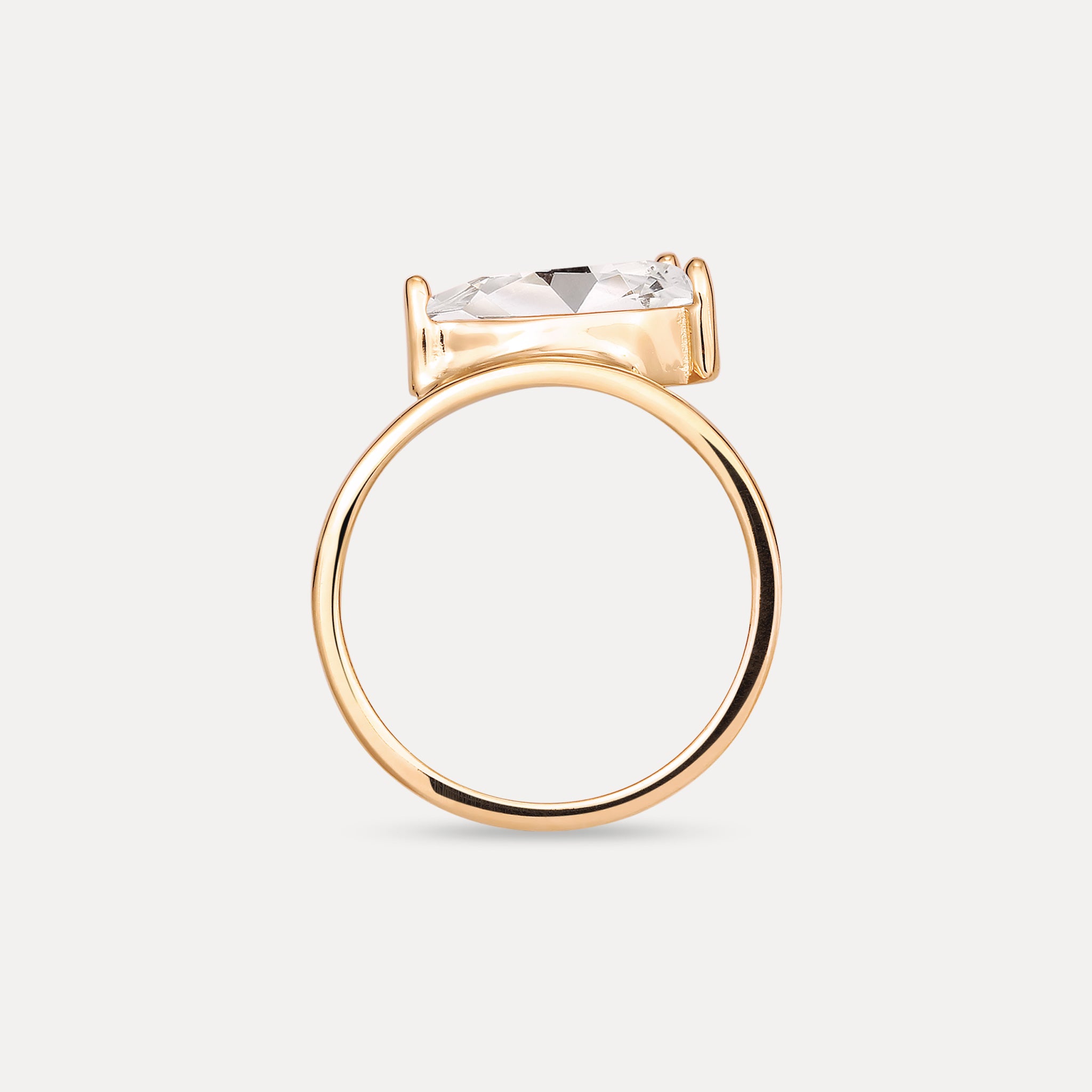 Beryl Balance Drop Ring | 14k Solid Gold