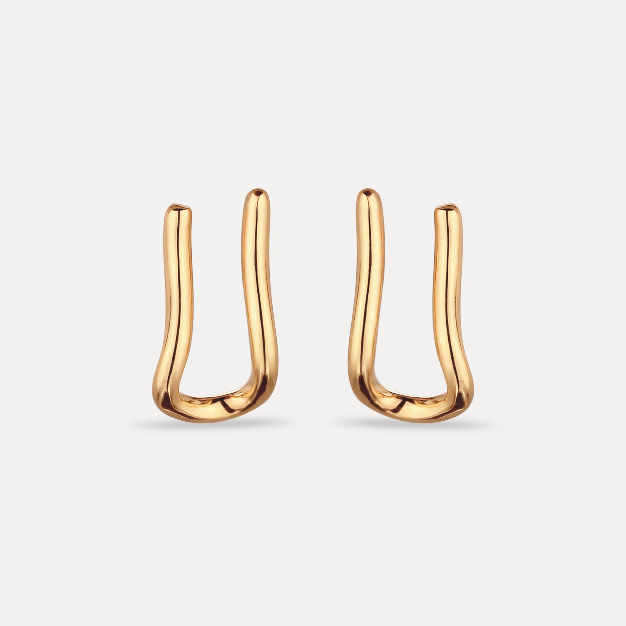 Charm Hanger Hoops Earrings