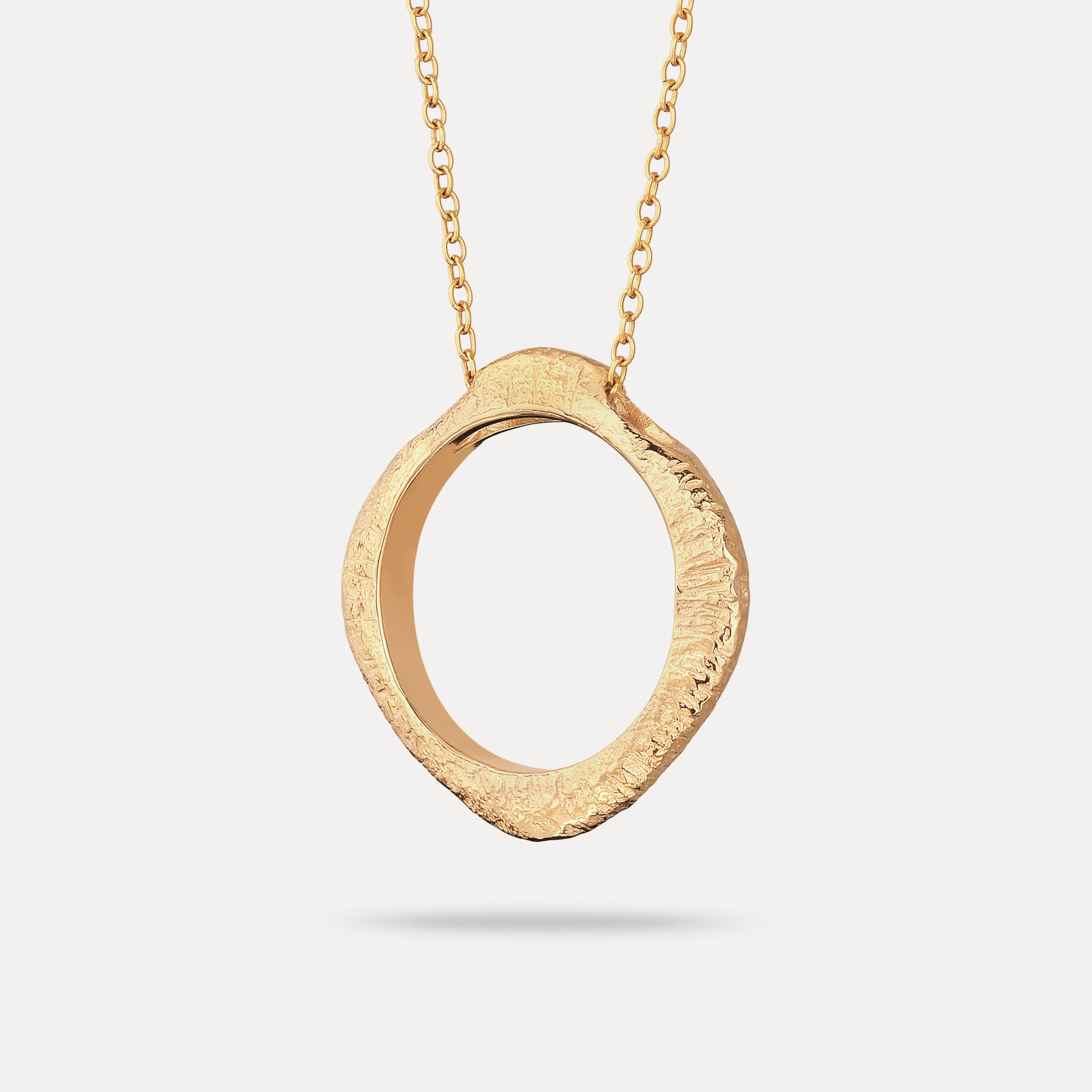 Contour Ring Pendant - Antique