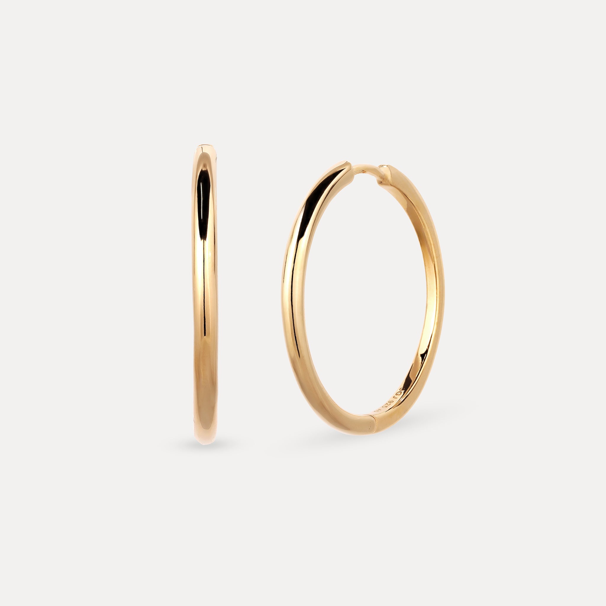 Double-Sided Hoops Earrings