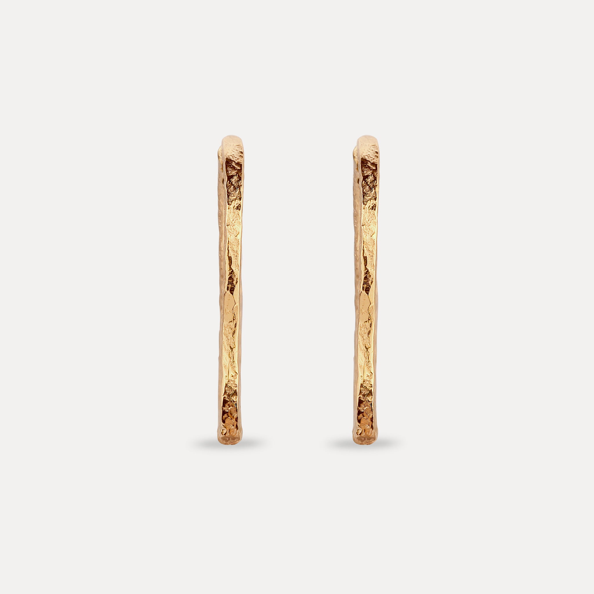 Double-Sided Hoops Earrings - Antique