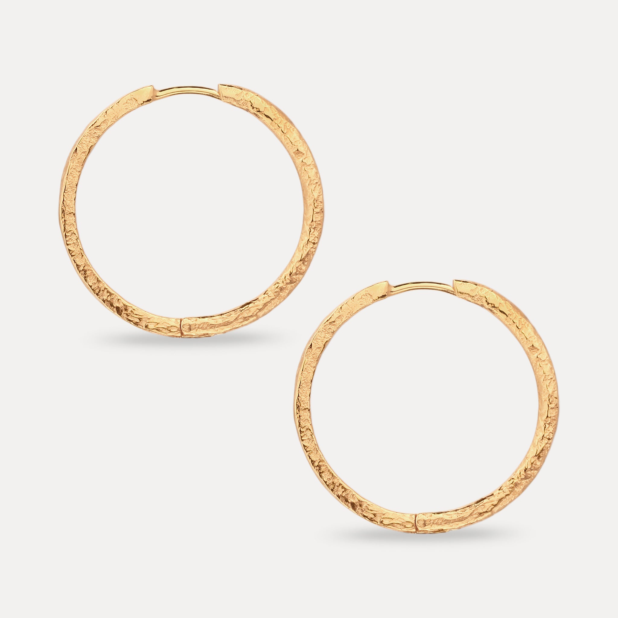 Double-Sided Hoops Earrings - Antique