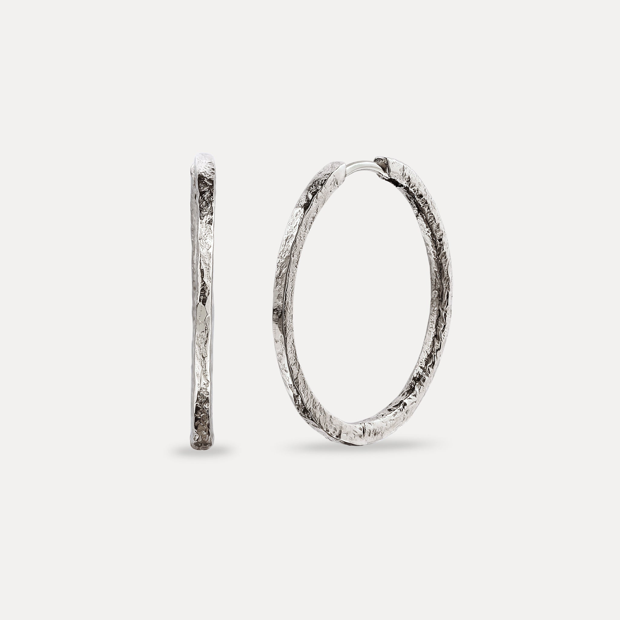 Double-Sided Hoops Earrings - Antique