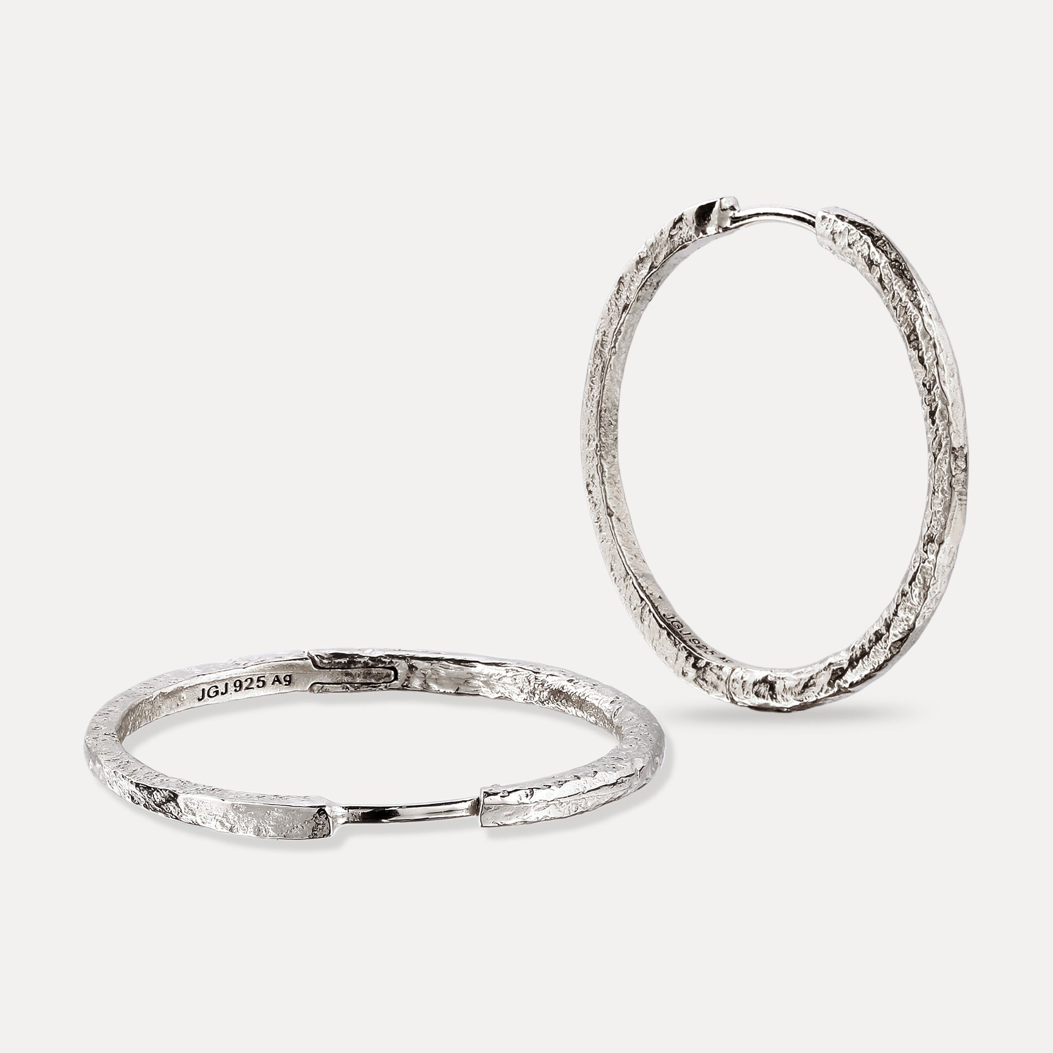 Double-Sided Hoops Earrings - Antique