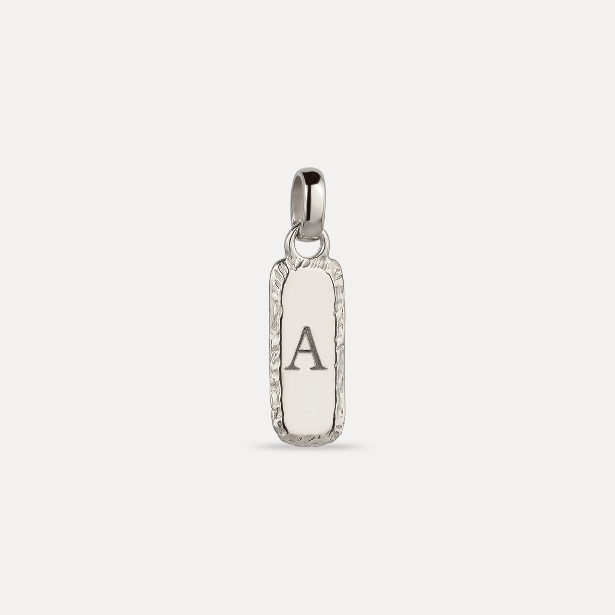 Engravable Contour Bar Pendant - Antique