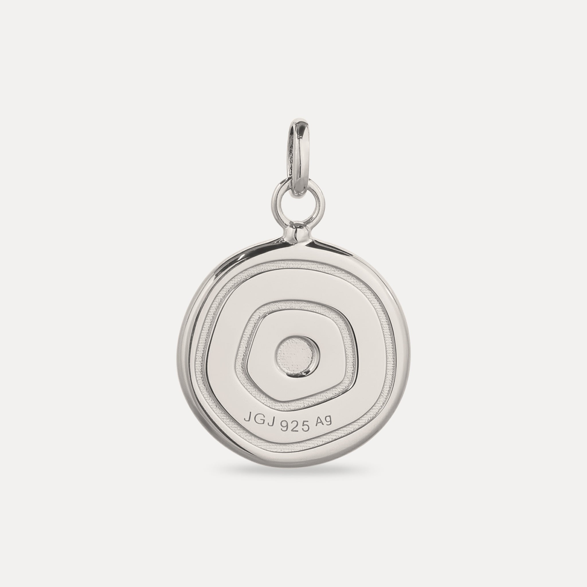 White Sapphire Evil Eye Pendant Dark Blue