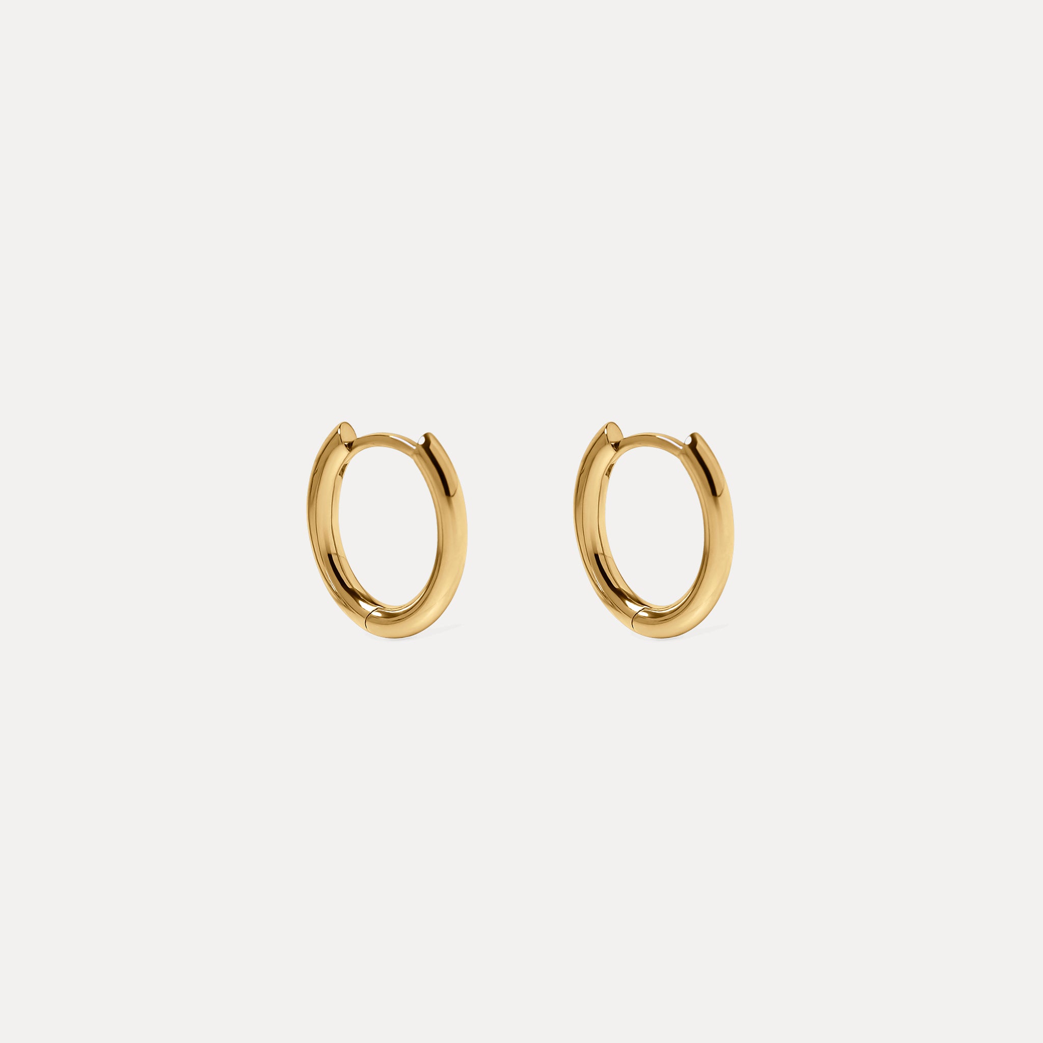 Oval Bold Hinged Hoops