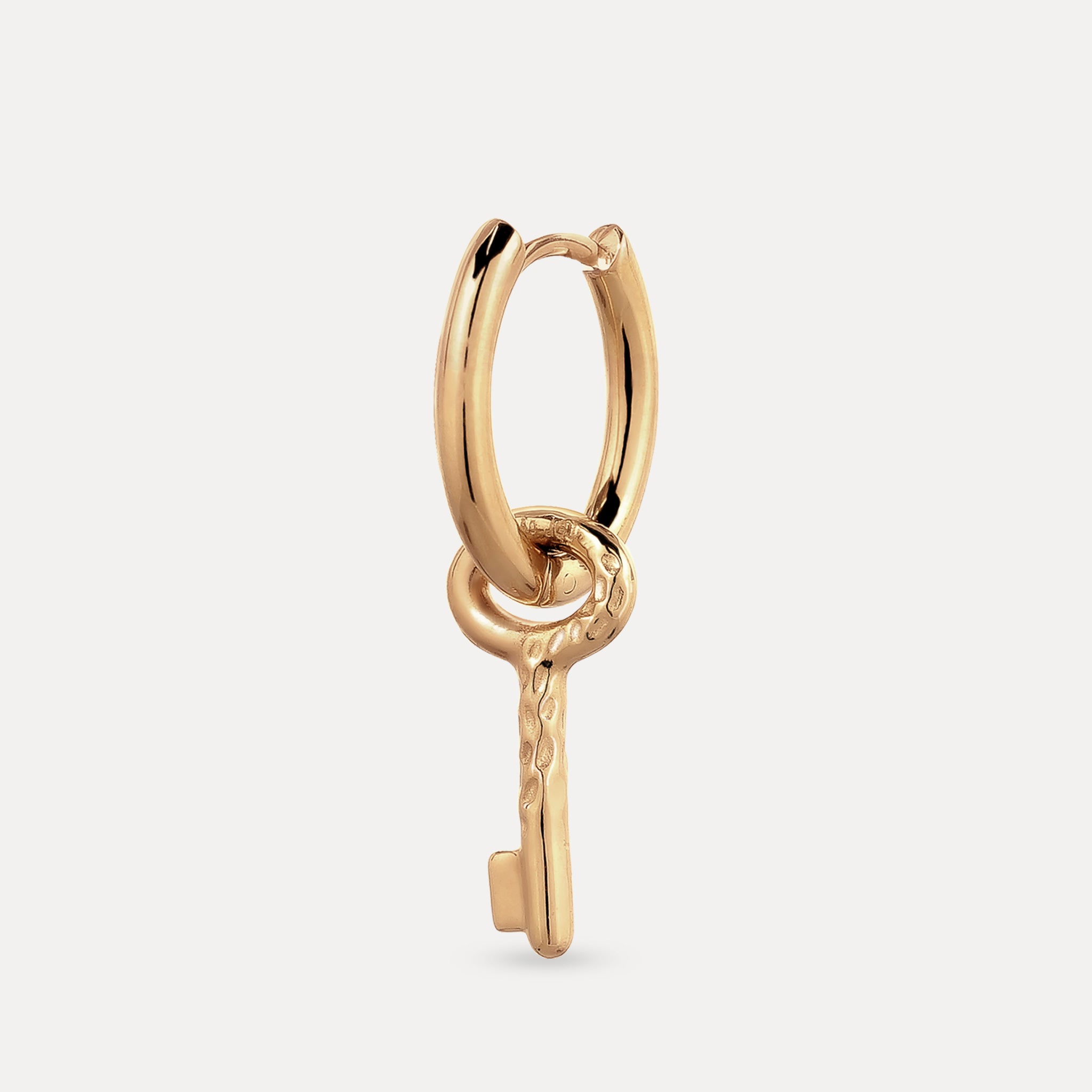 Key Hoop Earring