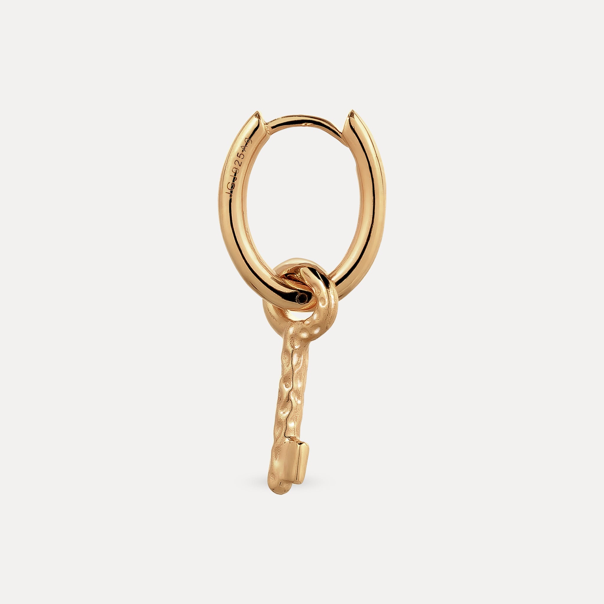 Key Hoop Earring