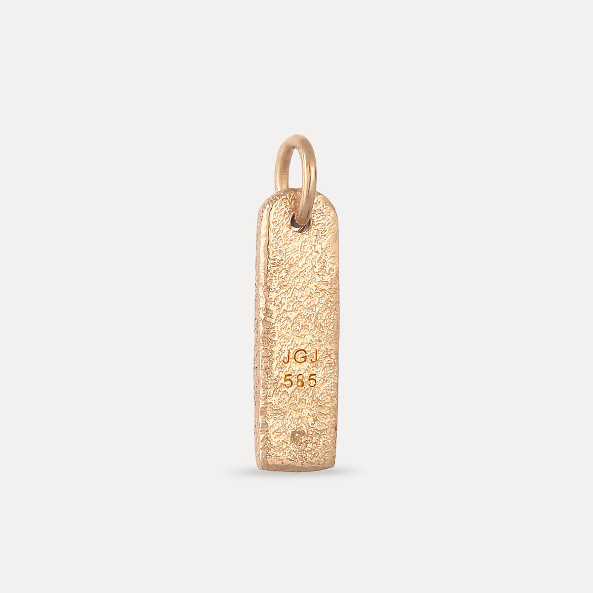 Mandarin Granat Bar Anhänger - Antique | 585 Gold
