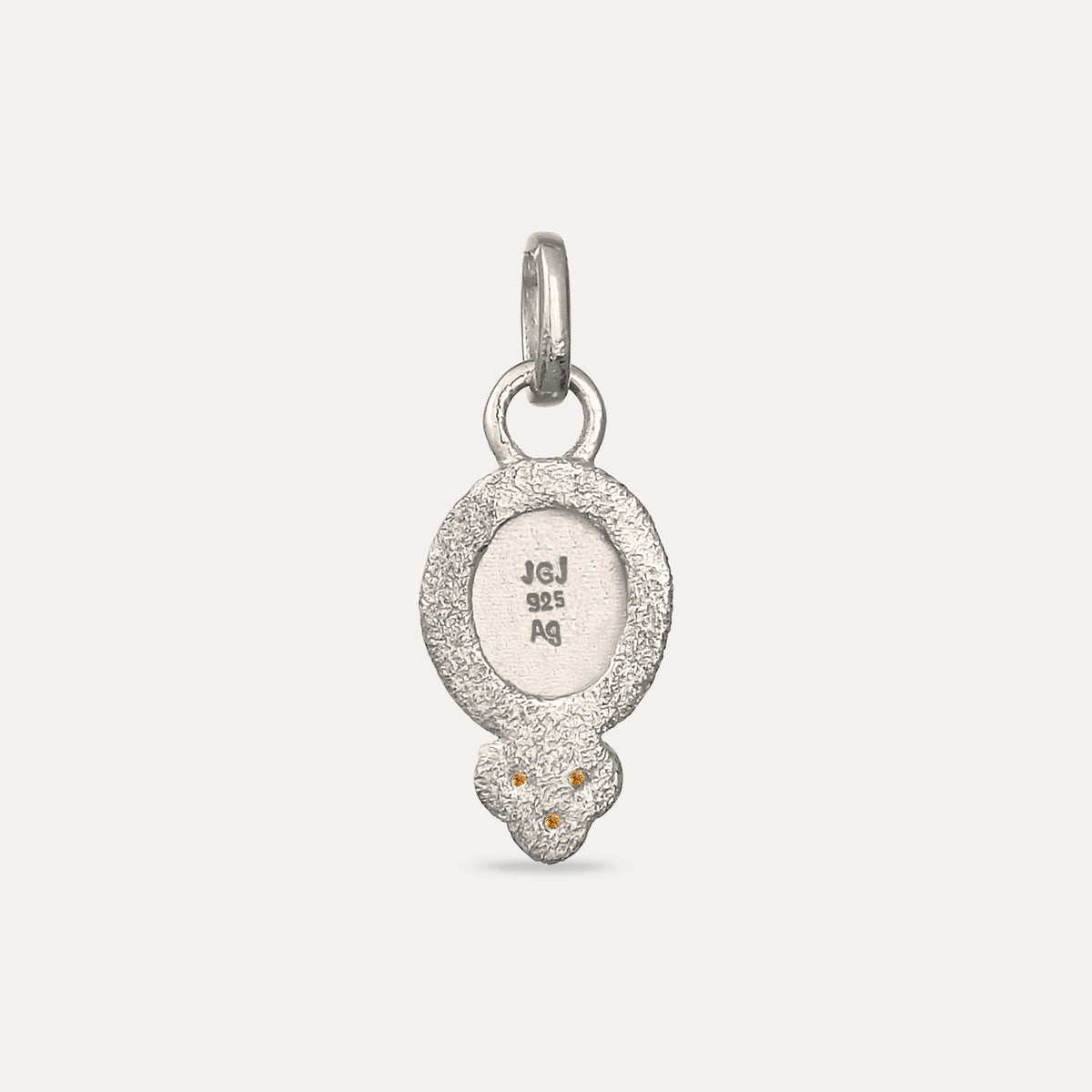 Mandarin Granat Trinity Emblem Anhänger - Antique