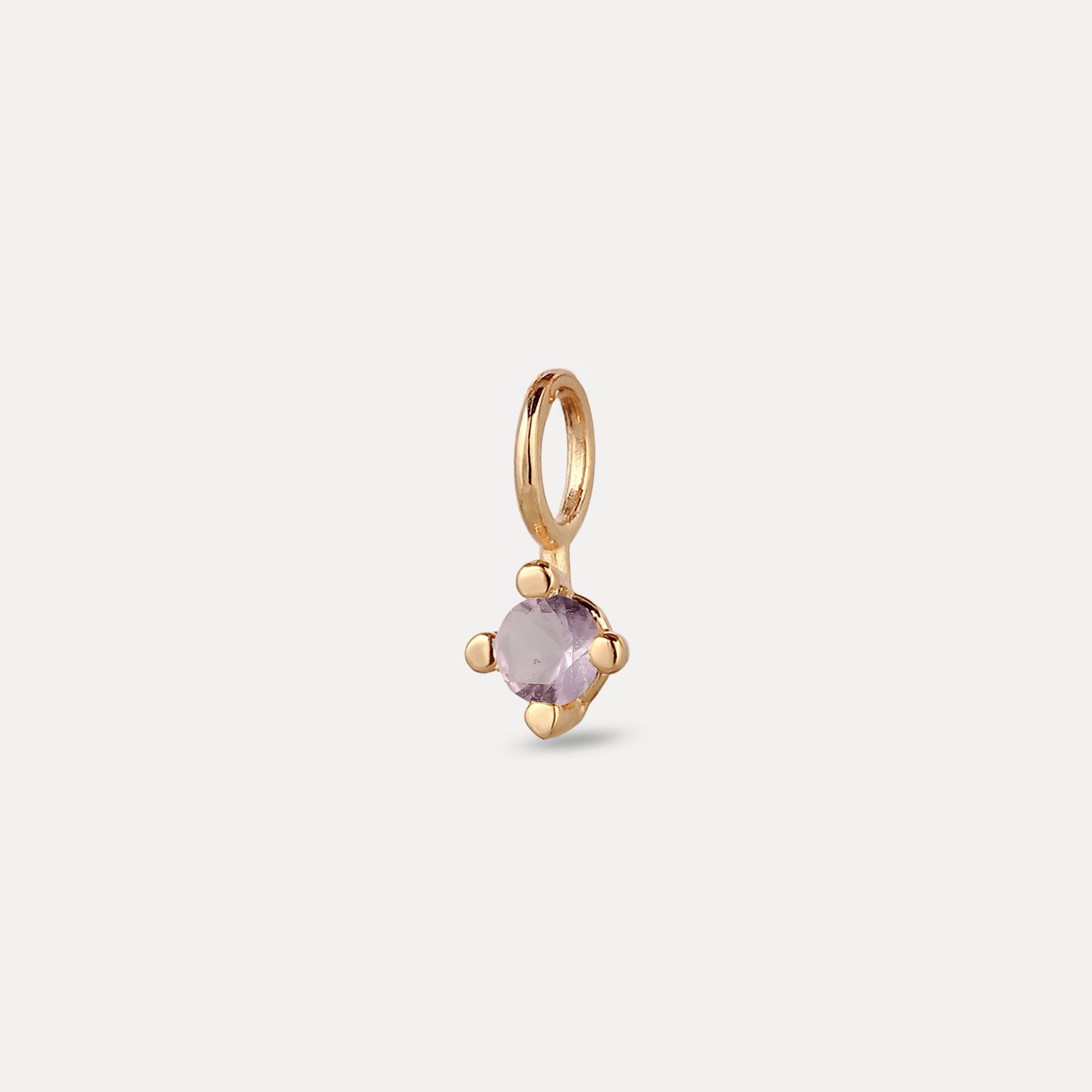The Minimalist Birthstone Charm Pendant