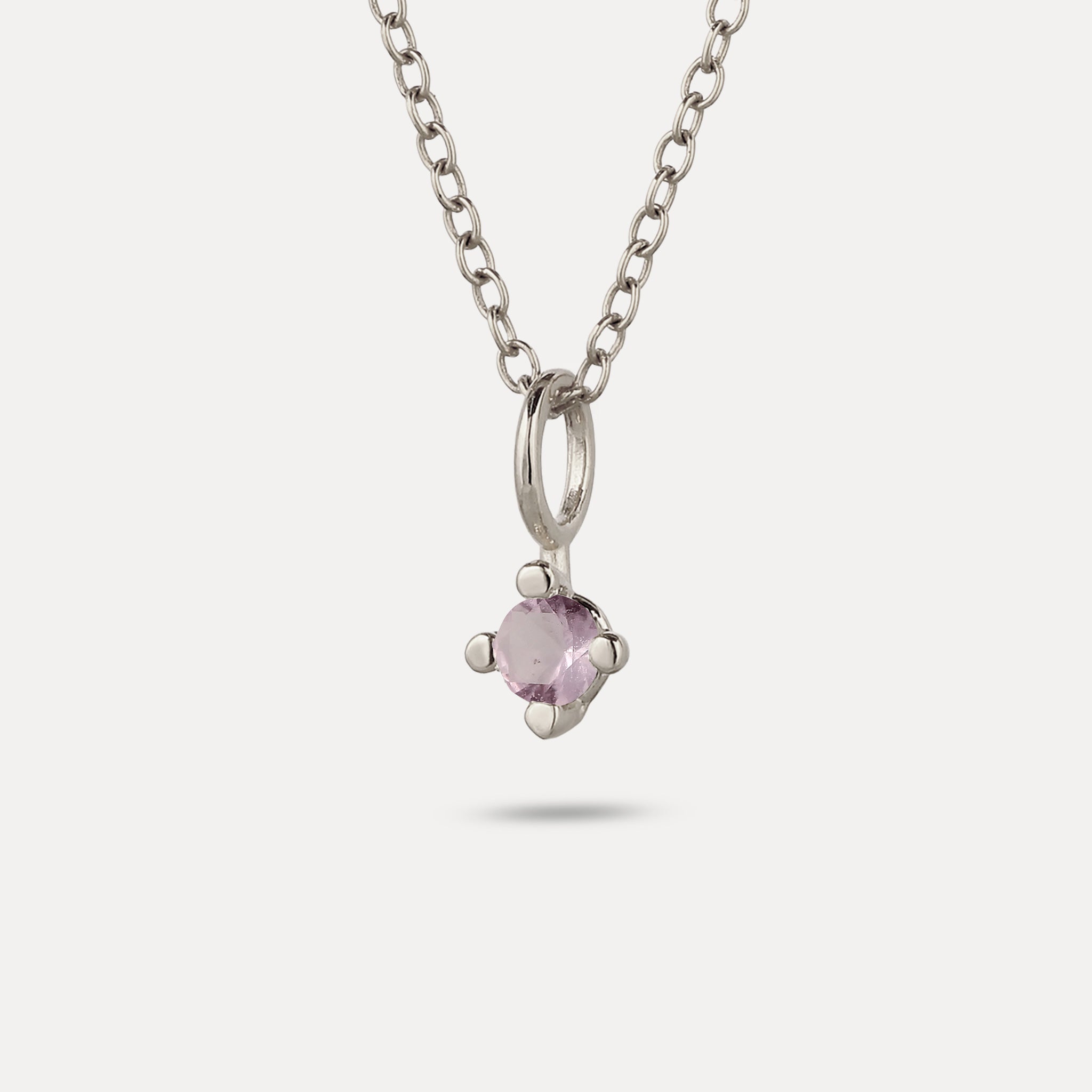 The Minimalist Birthstone Charm Pendant