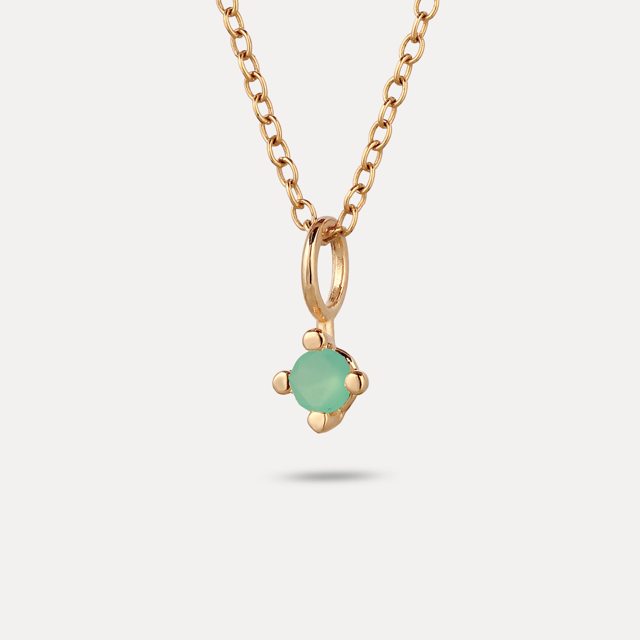 The Minimalist Birthstone Charm Pendant