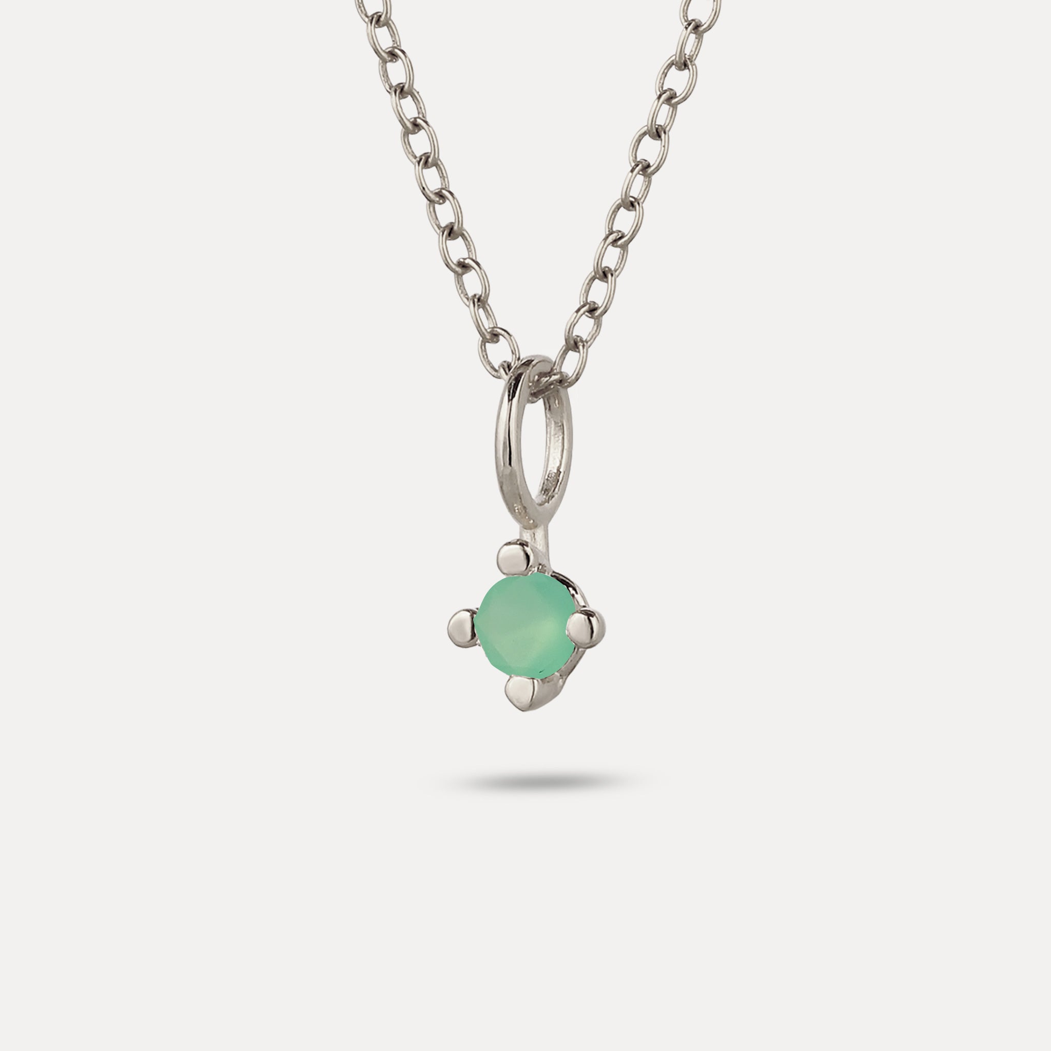 The Minimalist Birthstone Charm Pendant