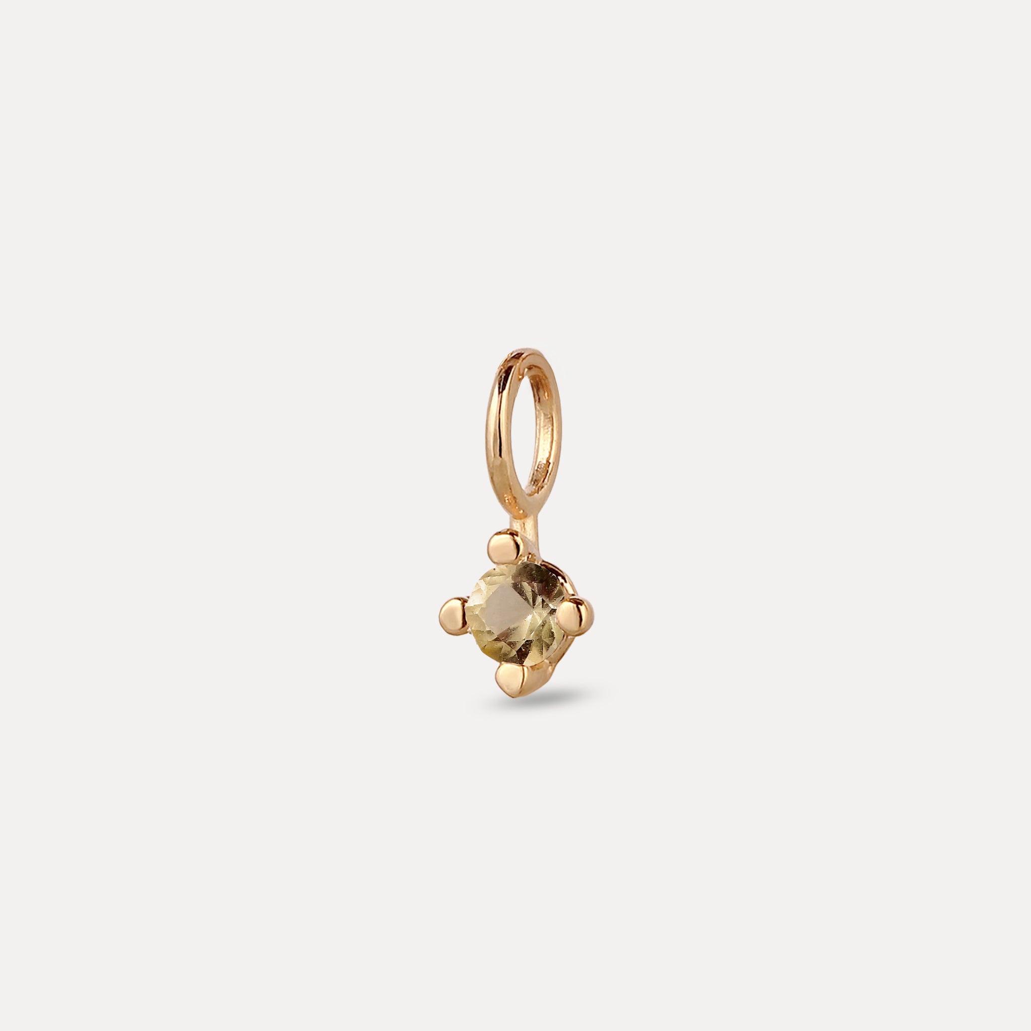 The Minimalist Birthstone Charm Pendant
