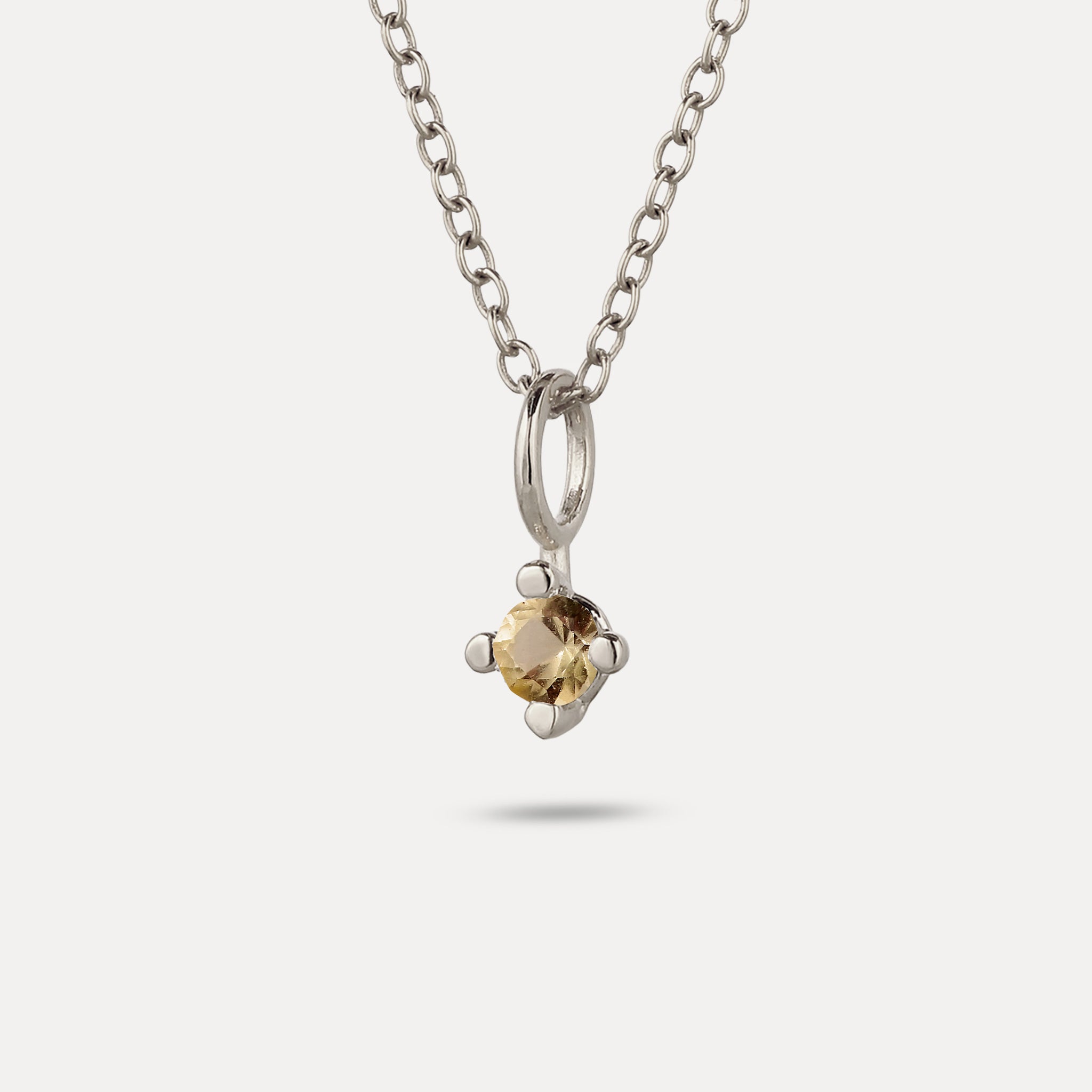 The Minimalist Birthstone Charm Pendant
