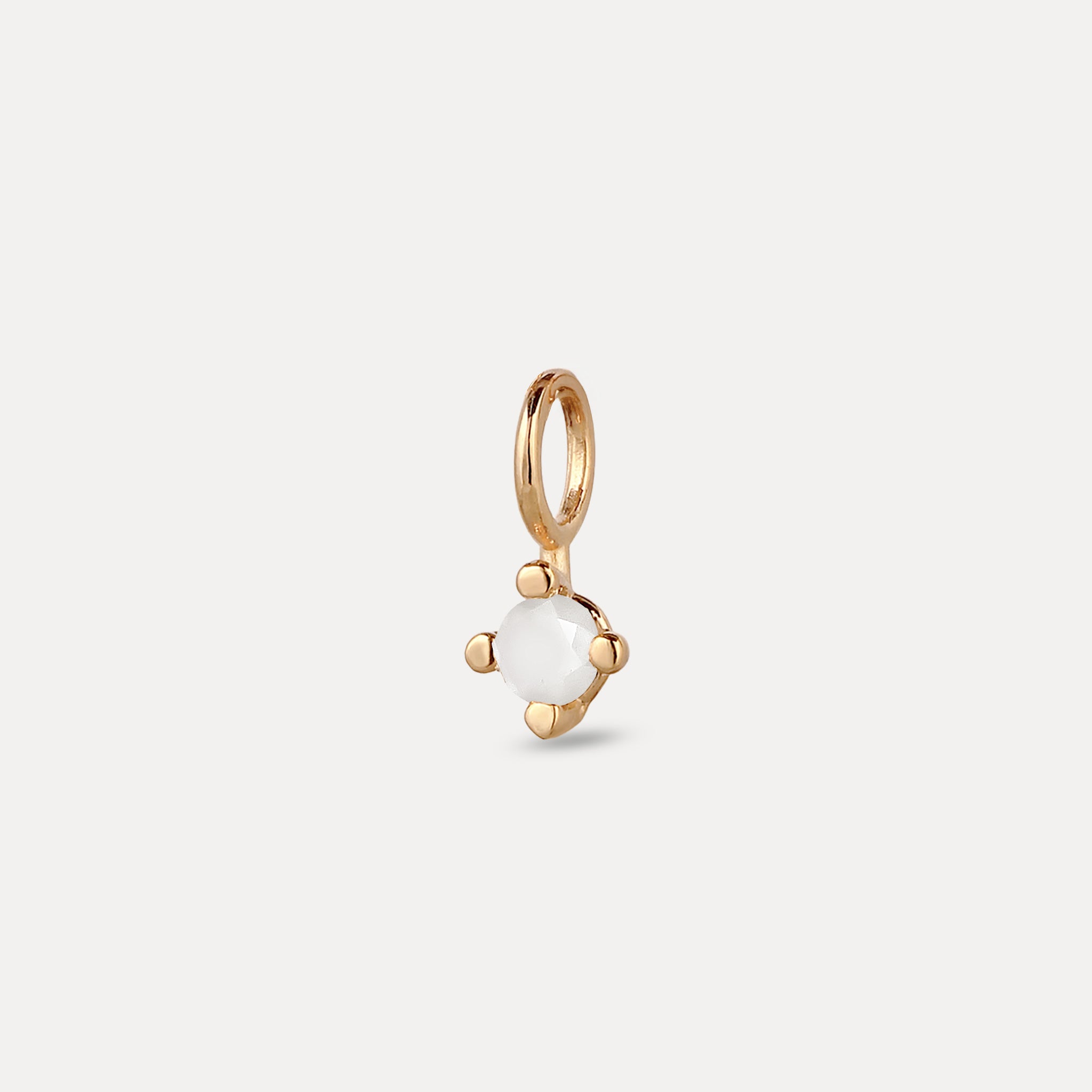 The Minimalist Birthstone Charm Pendant