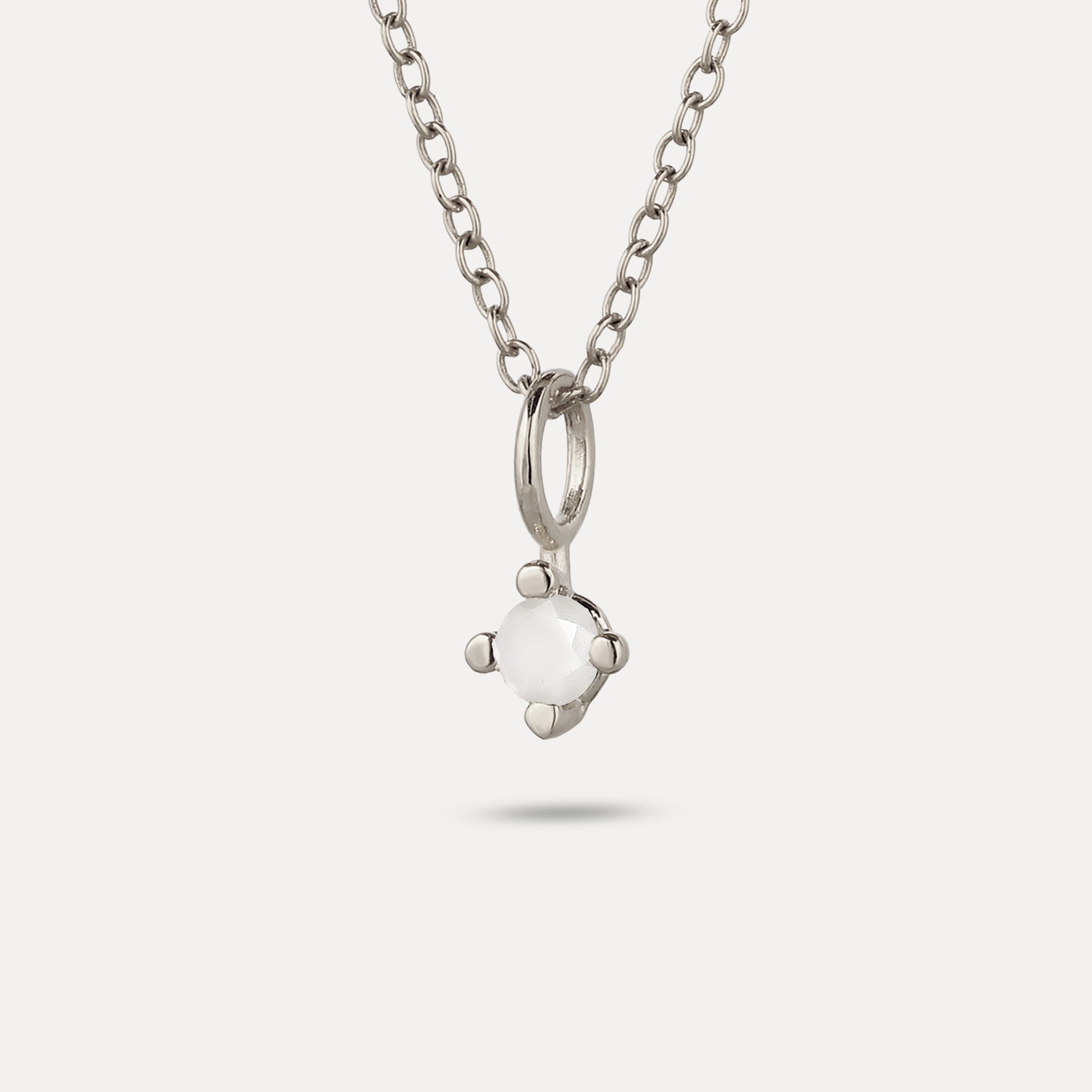 The Minimalist Birthstone Charm Pendant