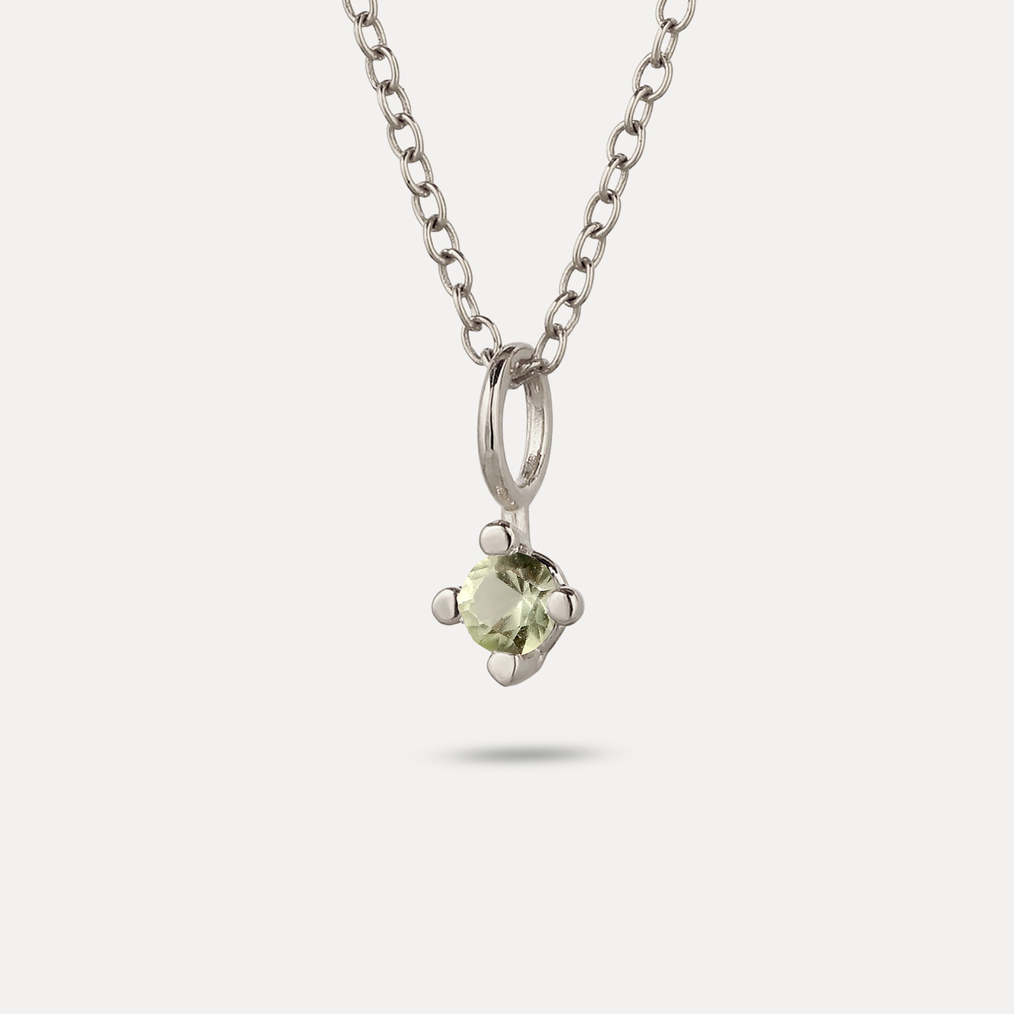 The Minimalist Birthstone Charm Pendant