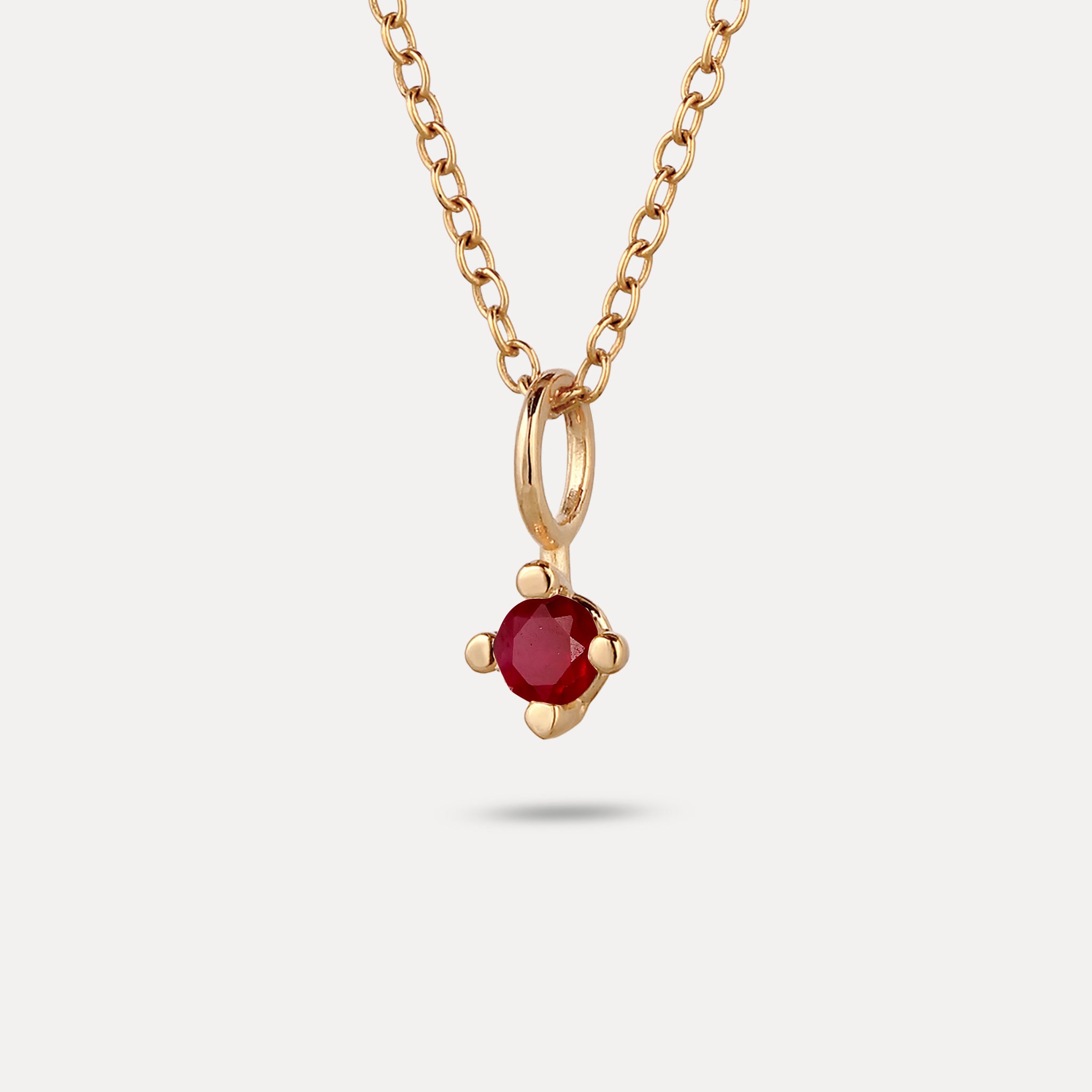 The Minimalist Birthstone Charm Pendant