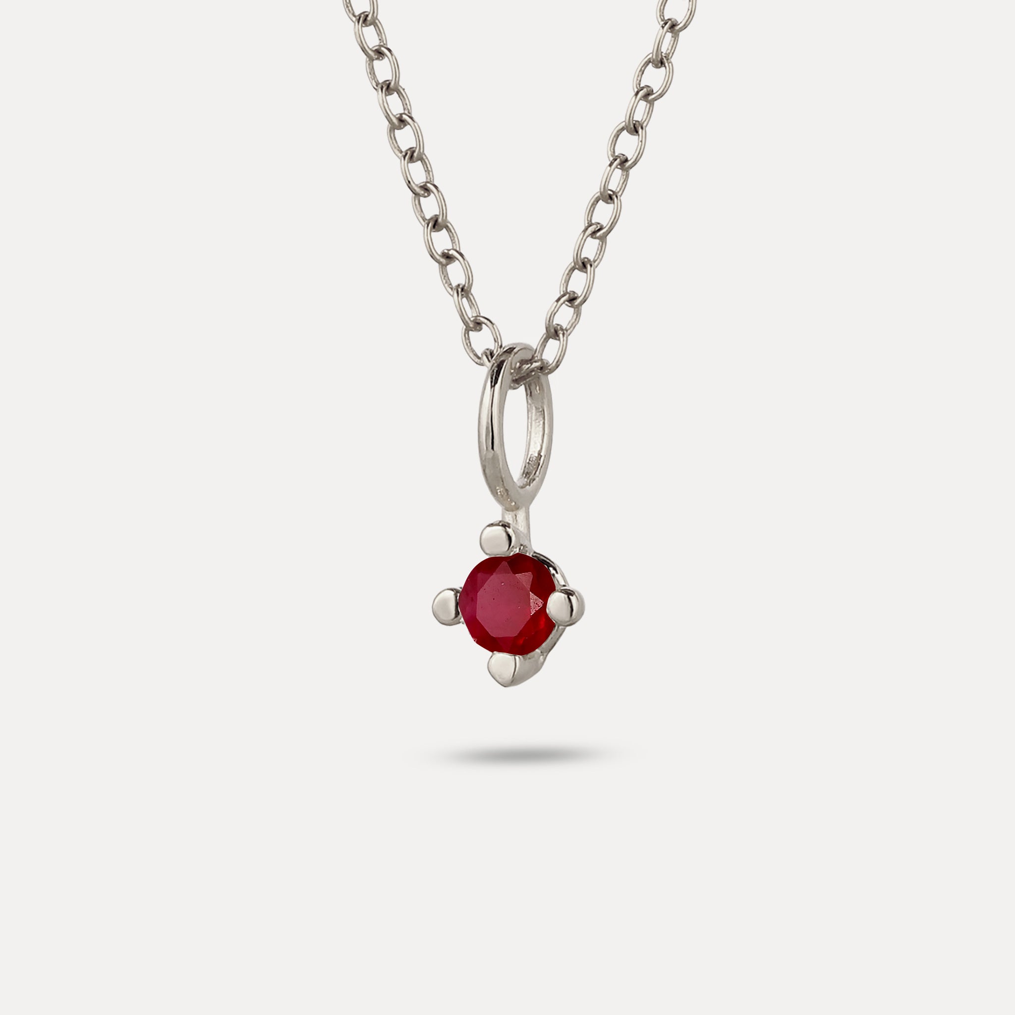 The Minimalist Birthstone Charm Pendant