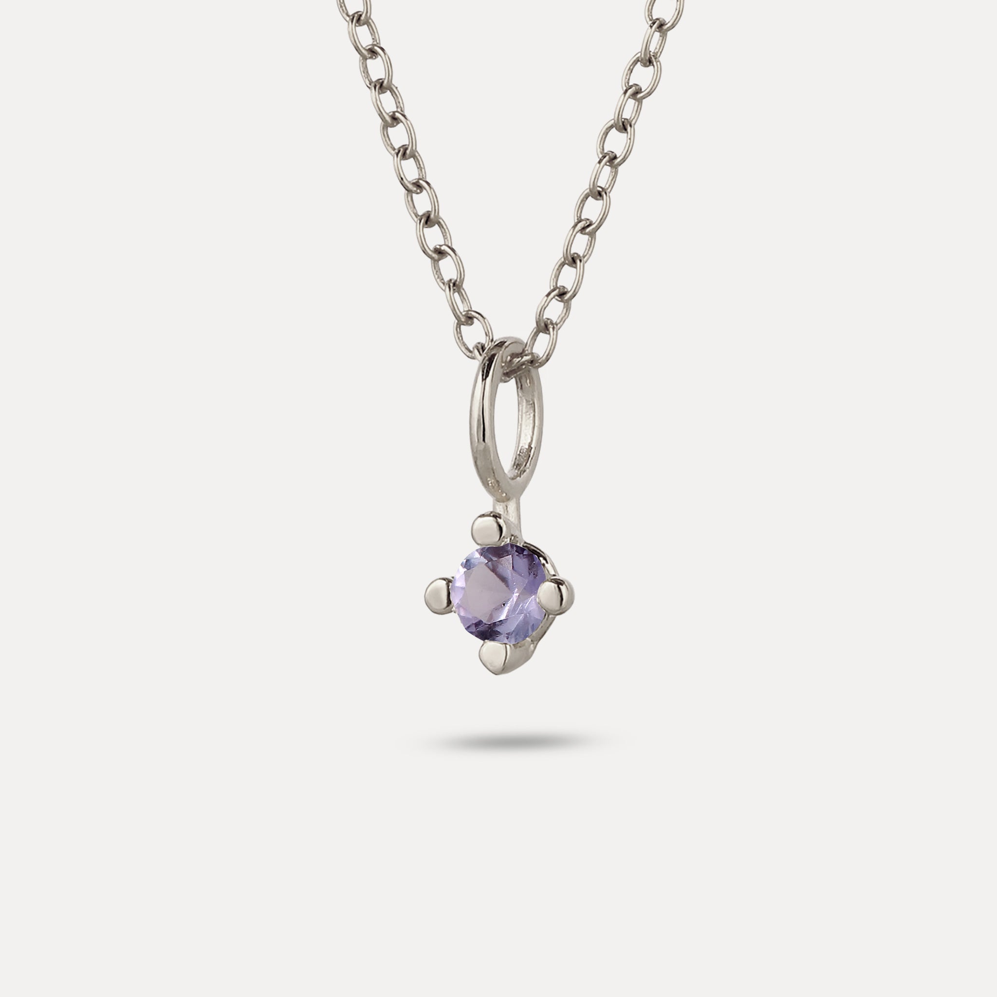The Minimalist Birthstone Charm Pendant
