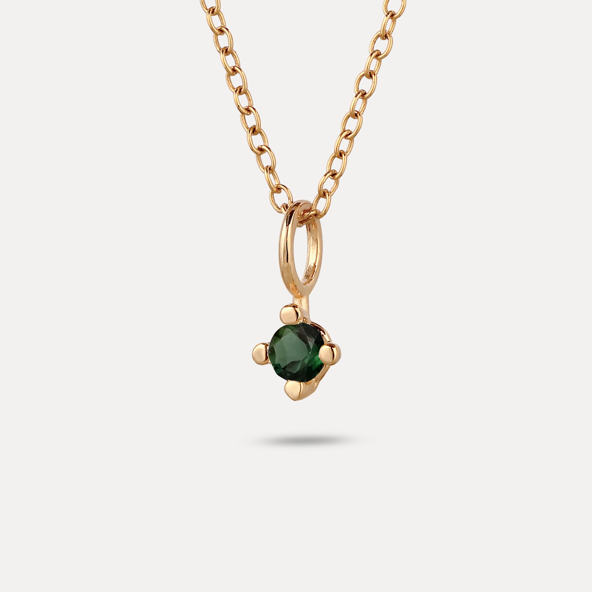 The Minimalist Birthstone Charm Pendant