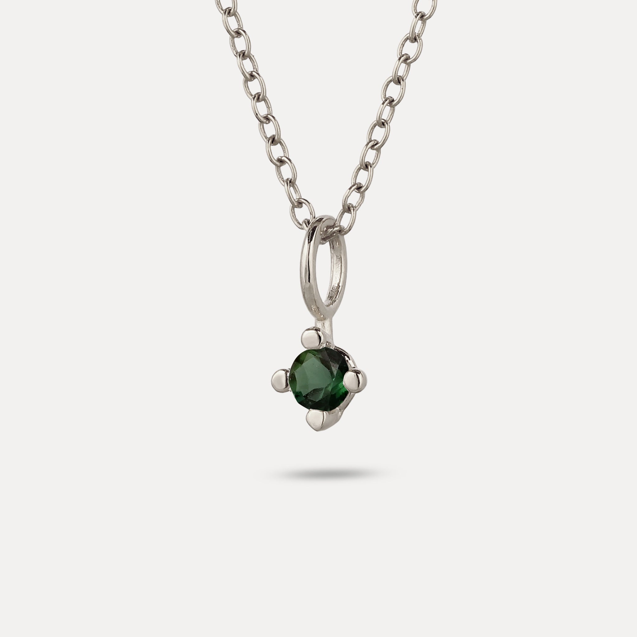 The Minimalist Birthstone Charm Pendant