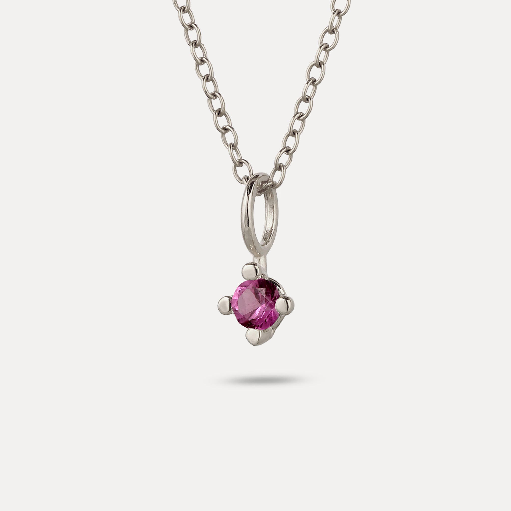 The Minimalist Birthstone Charm Pendant