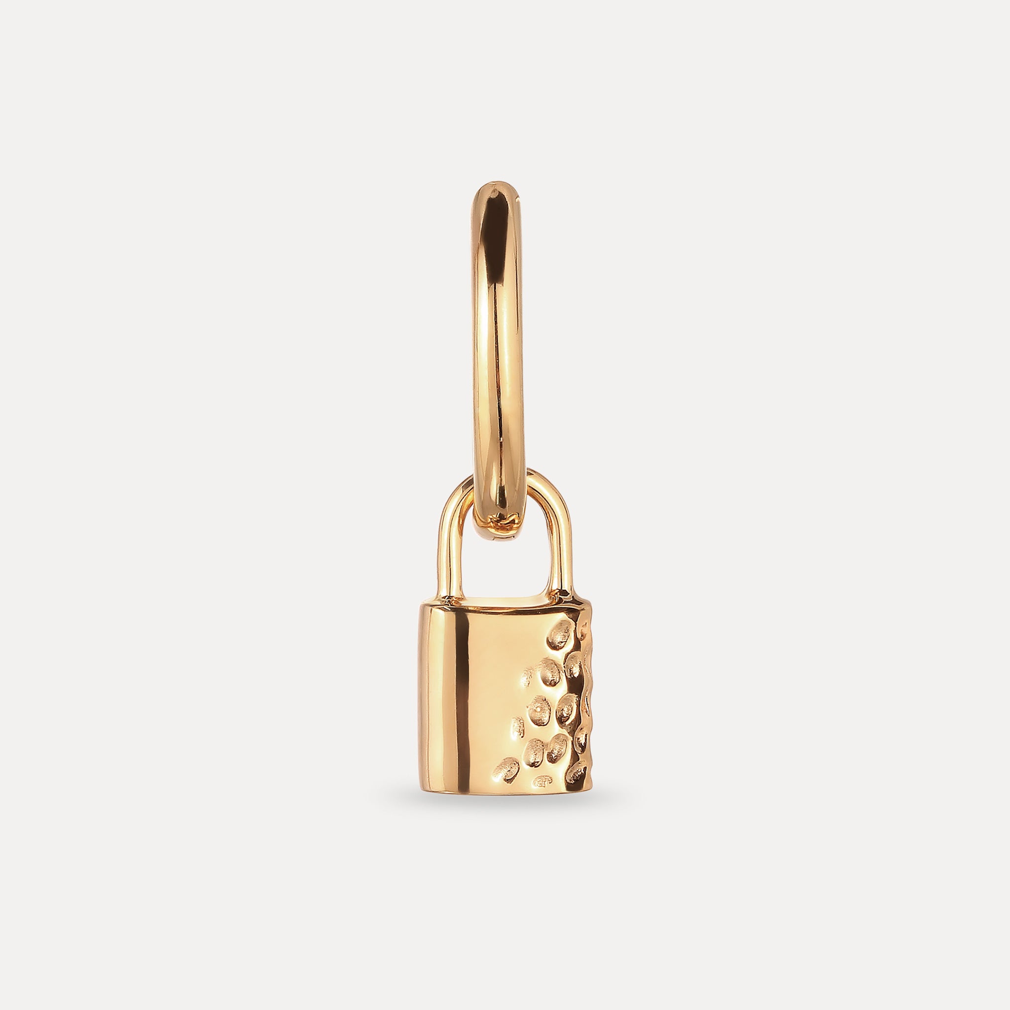 Padlock Hoop Earring