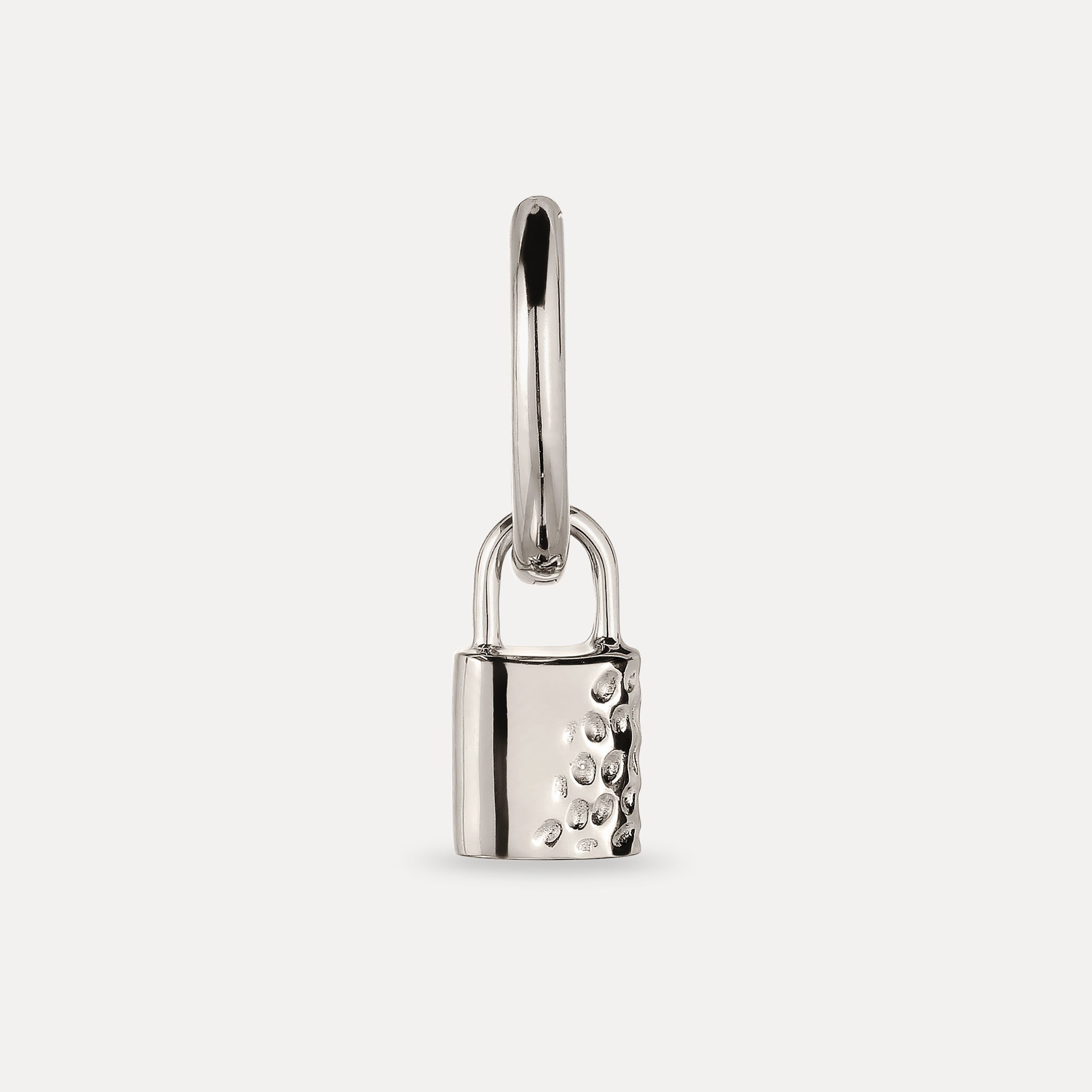 Padlock Hoop Earring