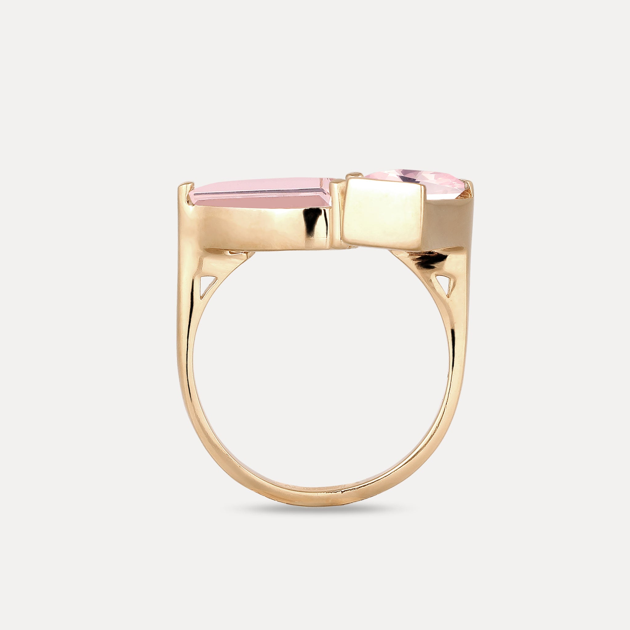 Amethyst Balance Ring | 14k Solid Gold