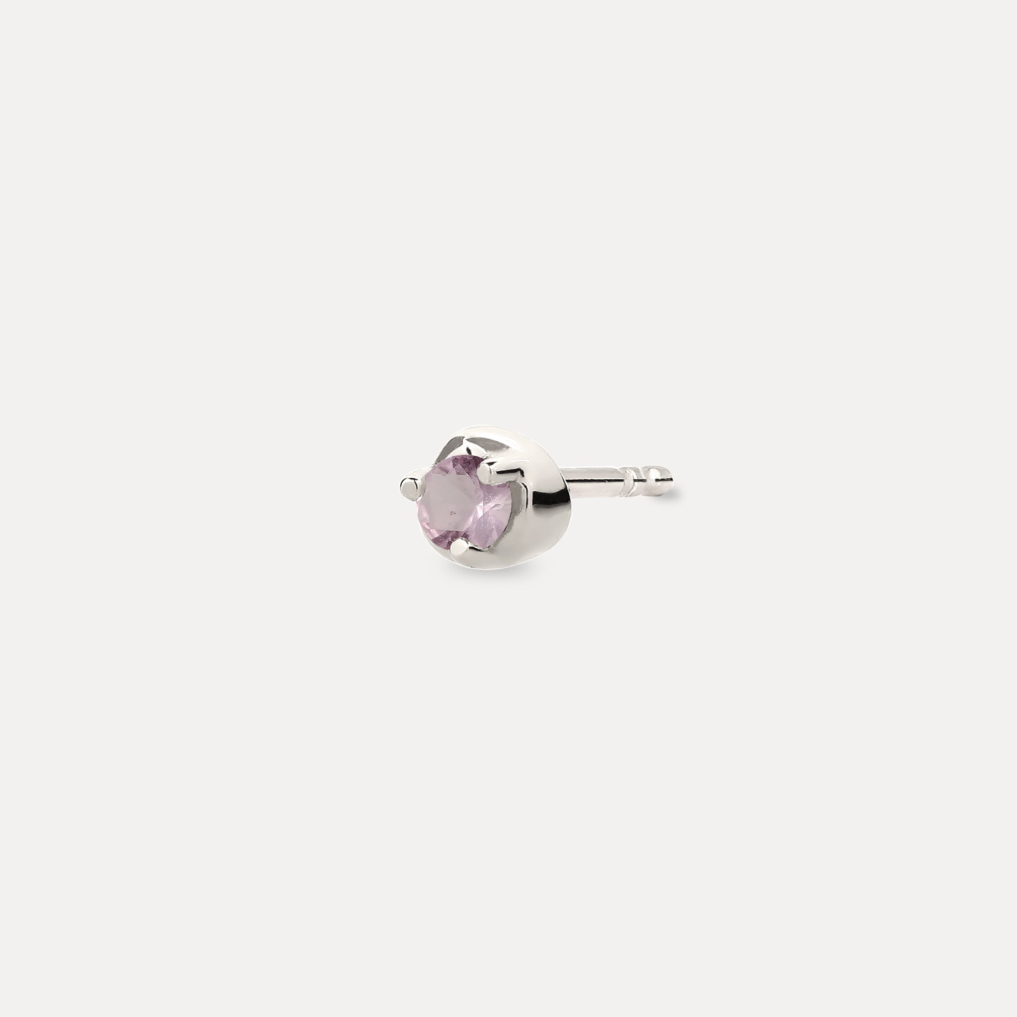 Mini Birthstone Stud Earring - Single